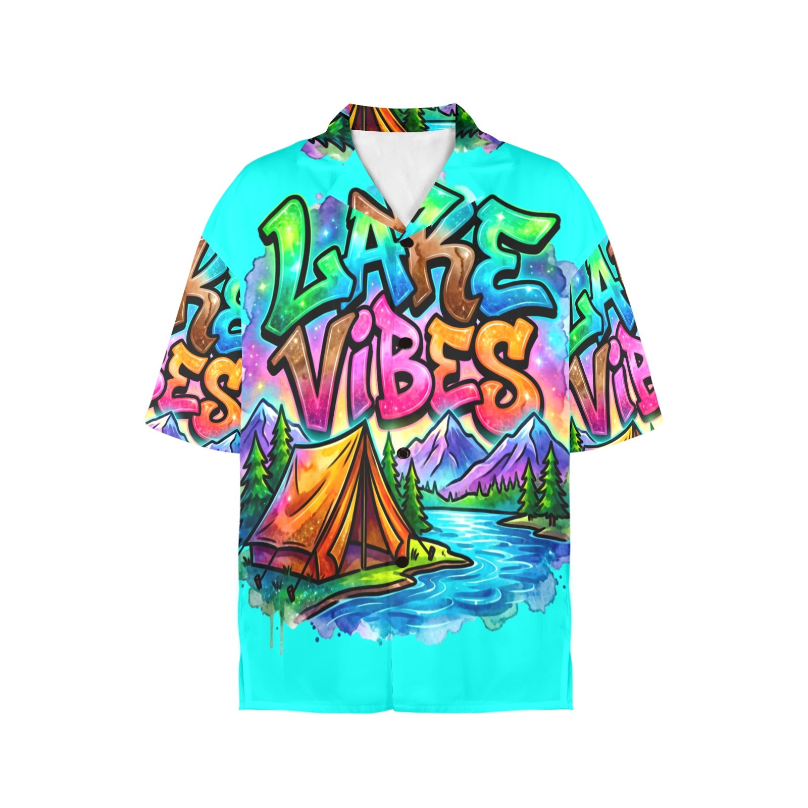 Lake Vibes Arizona Women's All Over Print Hawaiian Shirt （Made in USA Ships to USA Only）