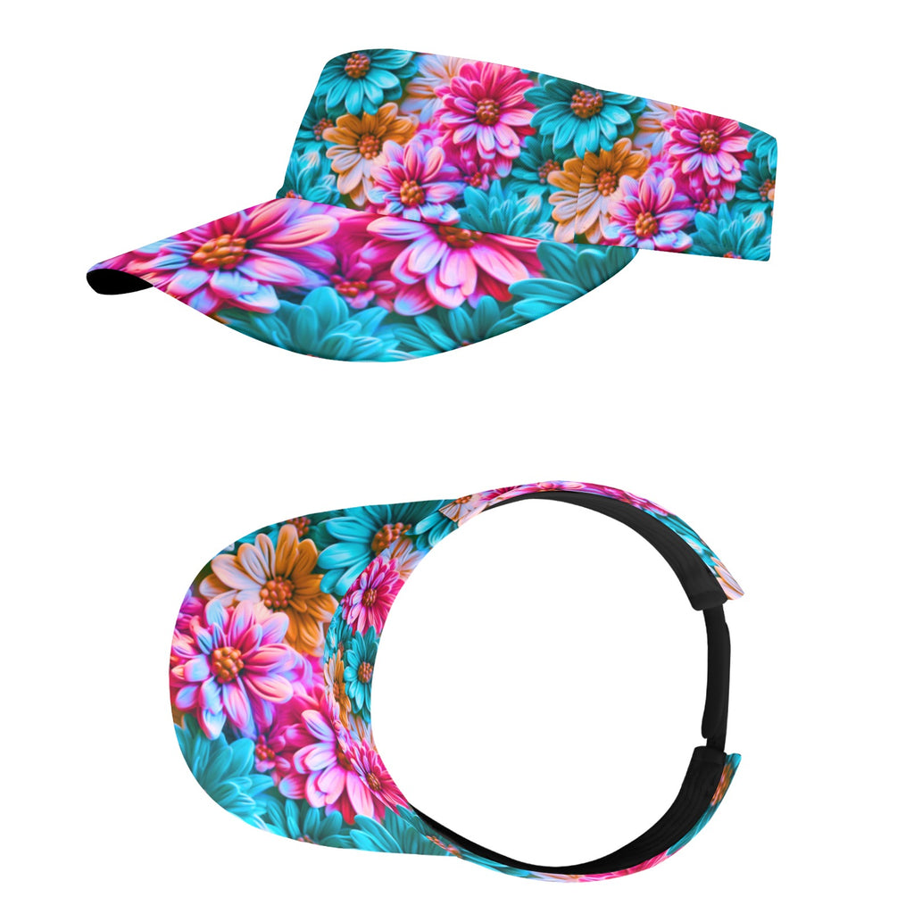 Paradise Flowers Sports Visor
