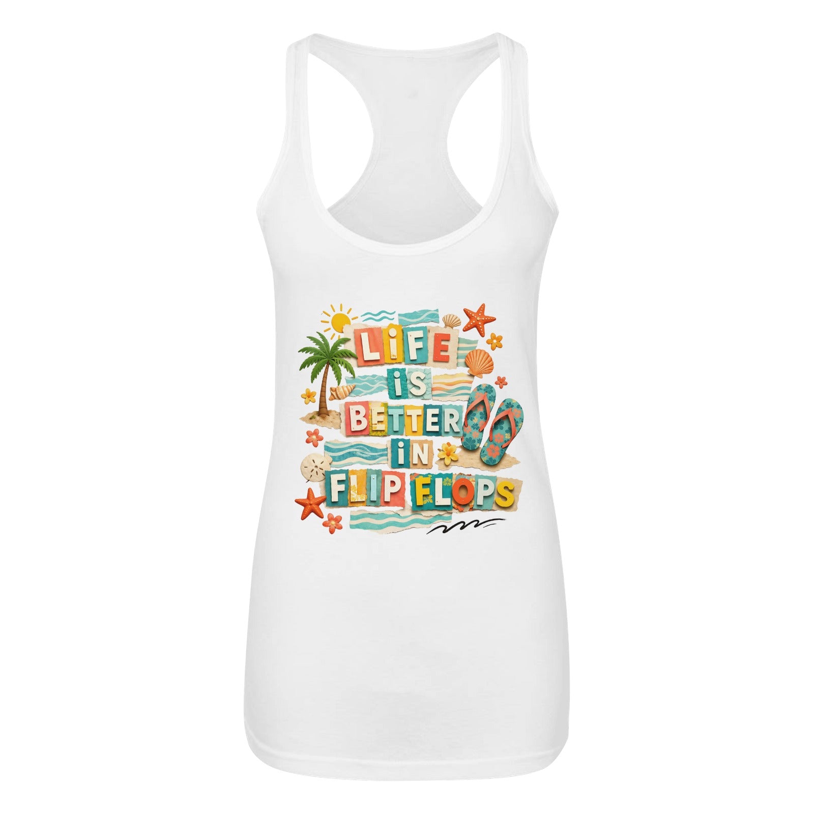Life is Better in Flip Flops Women's Tank Top  Made in USA