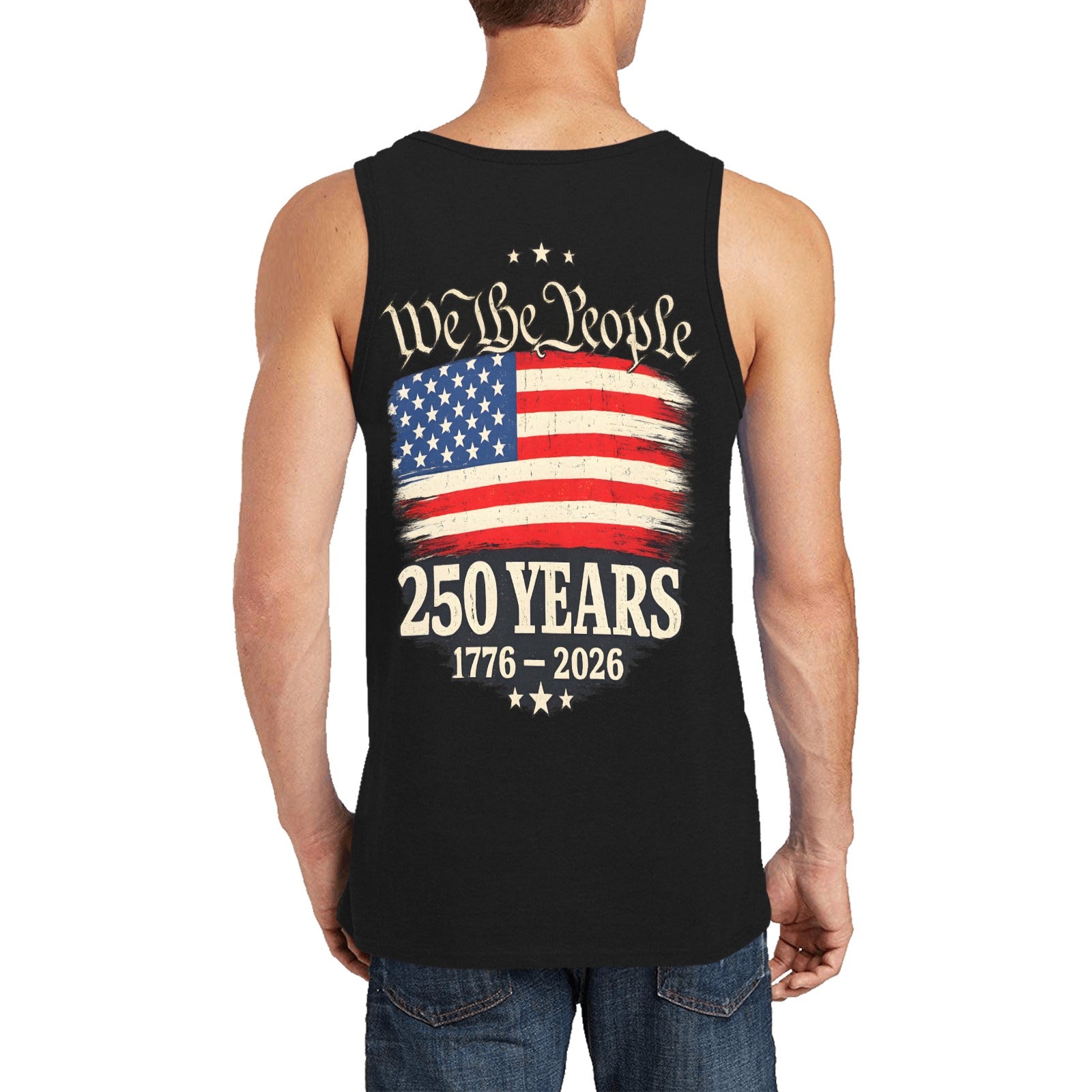 We the People 250 Years 1776 - 2026 Men's All Over Print Tank Top Free Shipping