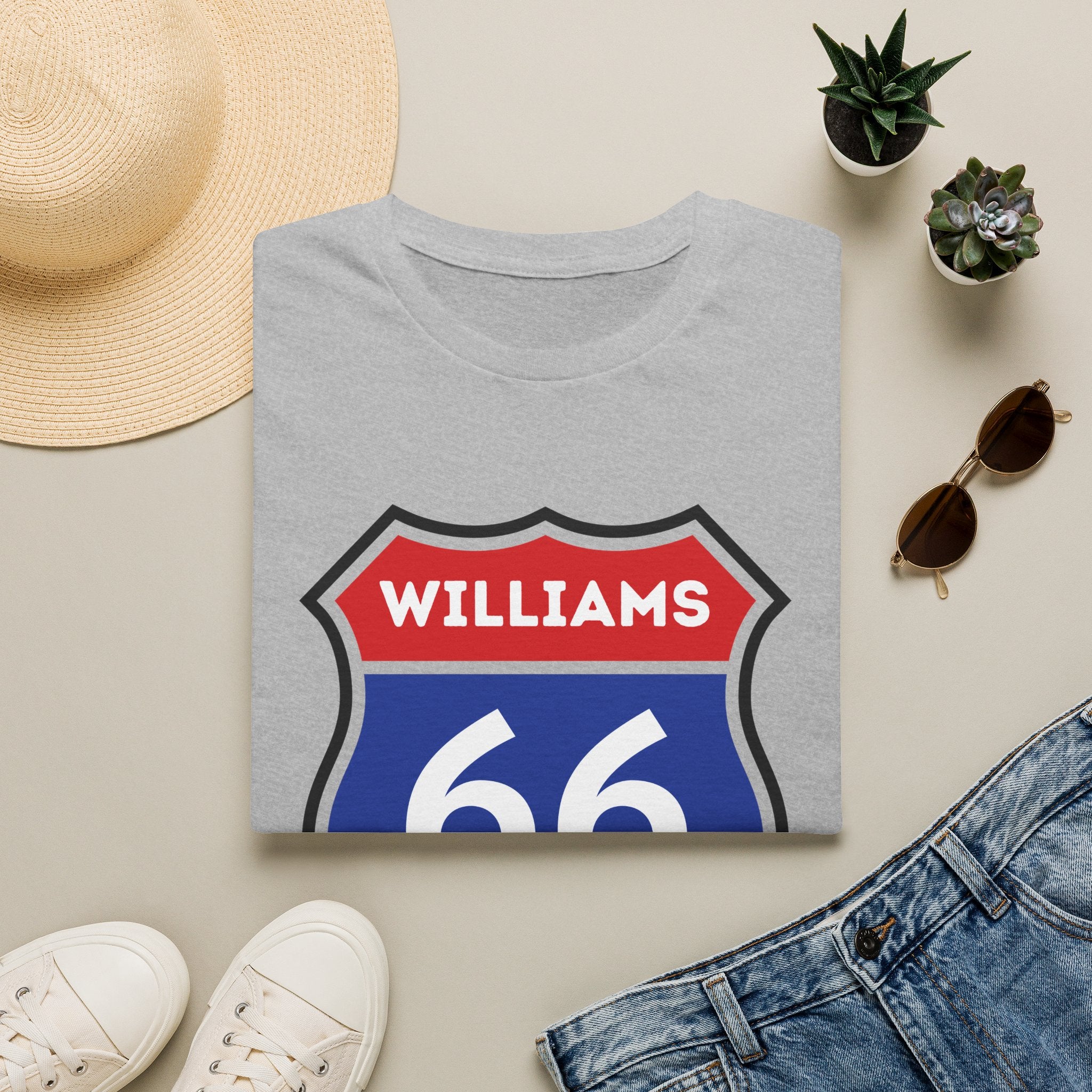 Williams 66 Shield T-Shirt | Route 66 Road Sign Shirt