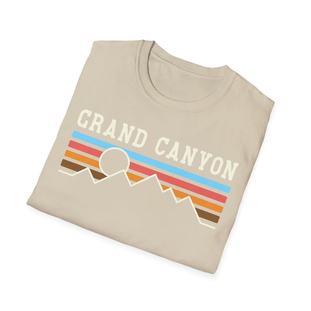 Grand Canyon Retro Sunset T-Shirt | Printed Front and Back National Park Landscape