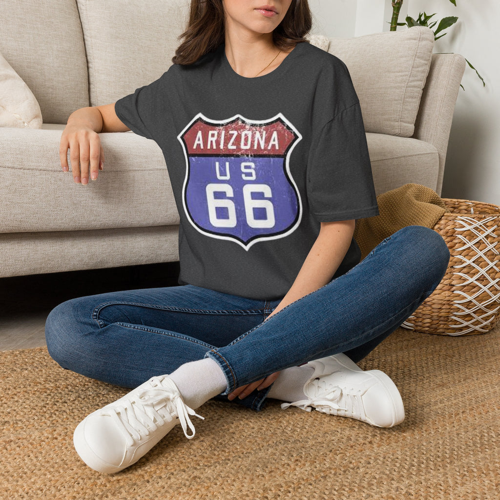 Arizona US 66 Shield T-Shirt | Route 66 Vintage Sign Tee
