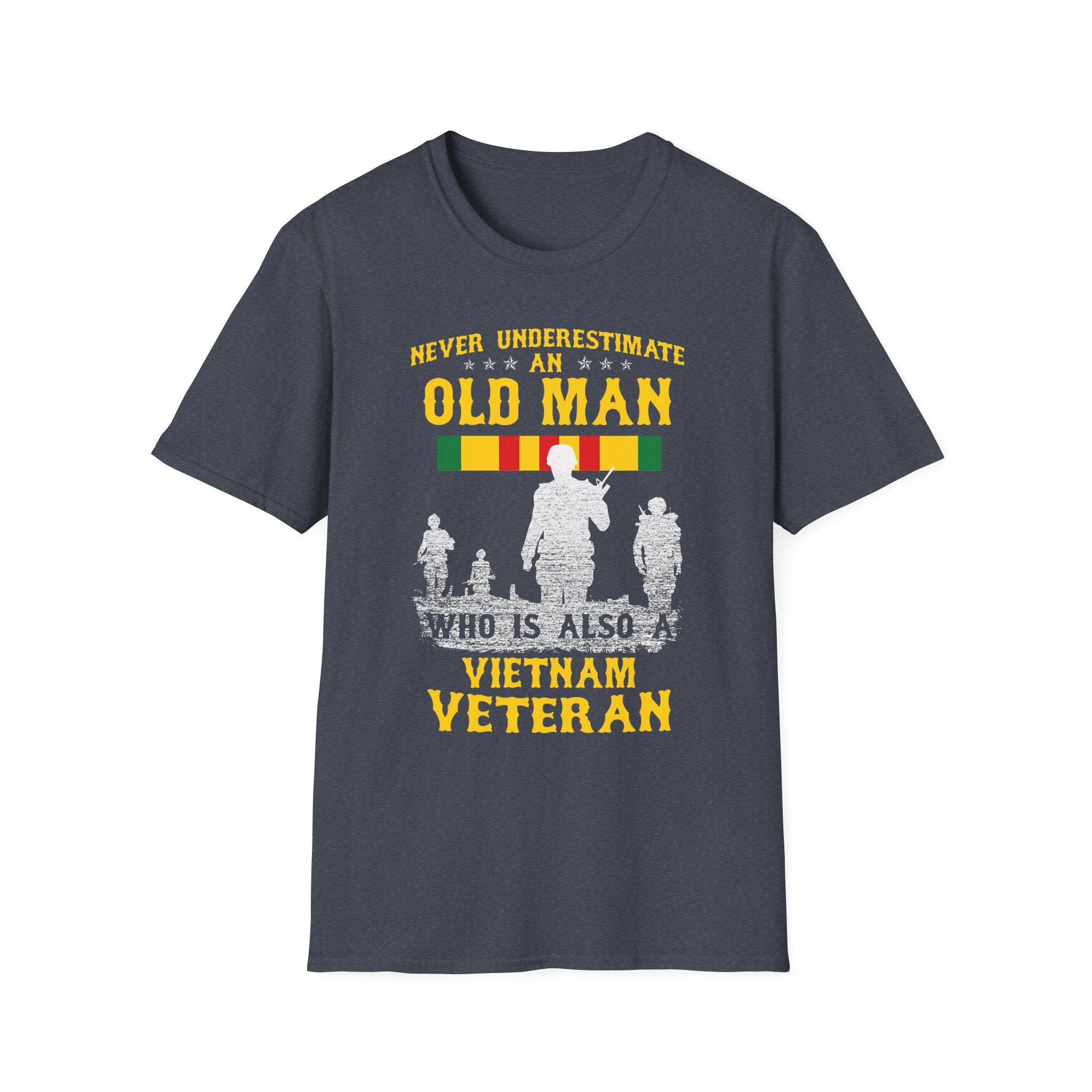 Never Underestimate an Old Man Who Is Also Vietnam Veteran T-Shirt | Military Tribute