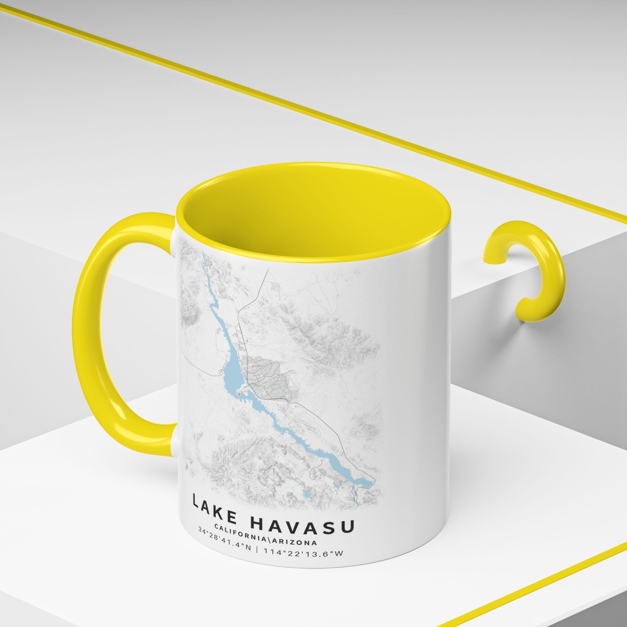 Lake Havasu map Accent Coffee Mug | 11oz 15oz