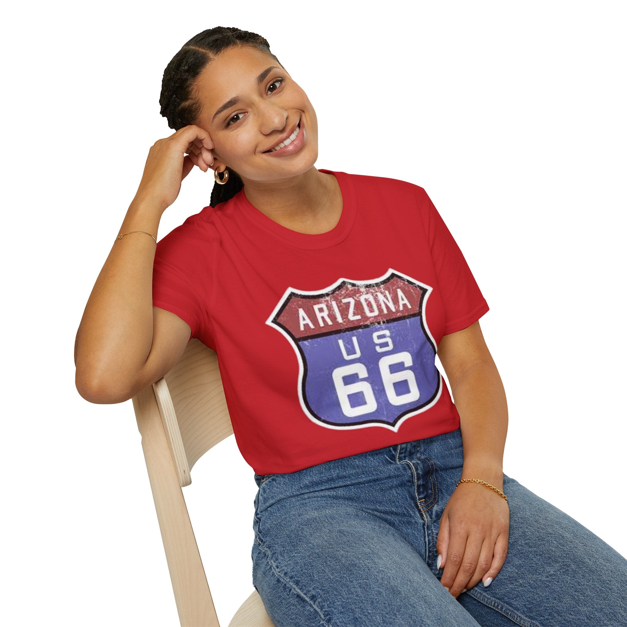 Arizona US 66 Shield T-Shirt | Route 66 Vintage Sign Tee