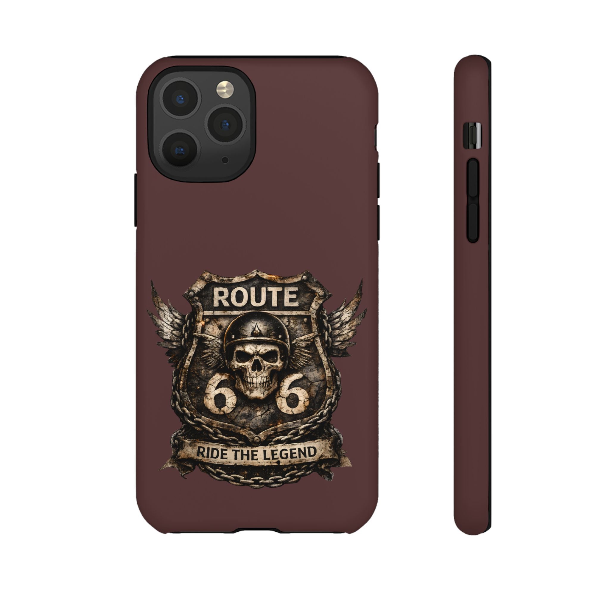 Route 66 Skull Helmet phone case | Motorcycle emblem, Ride the Legend