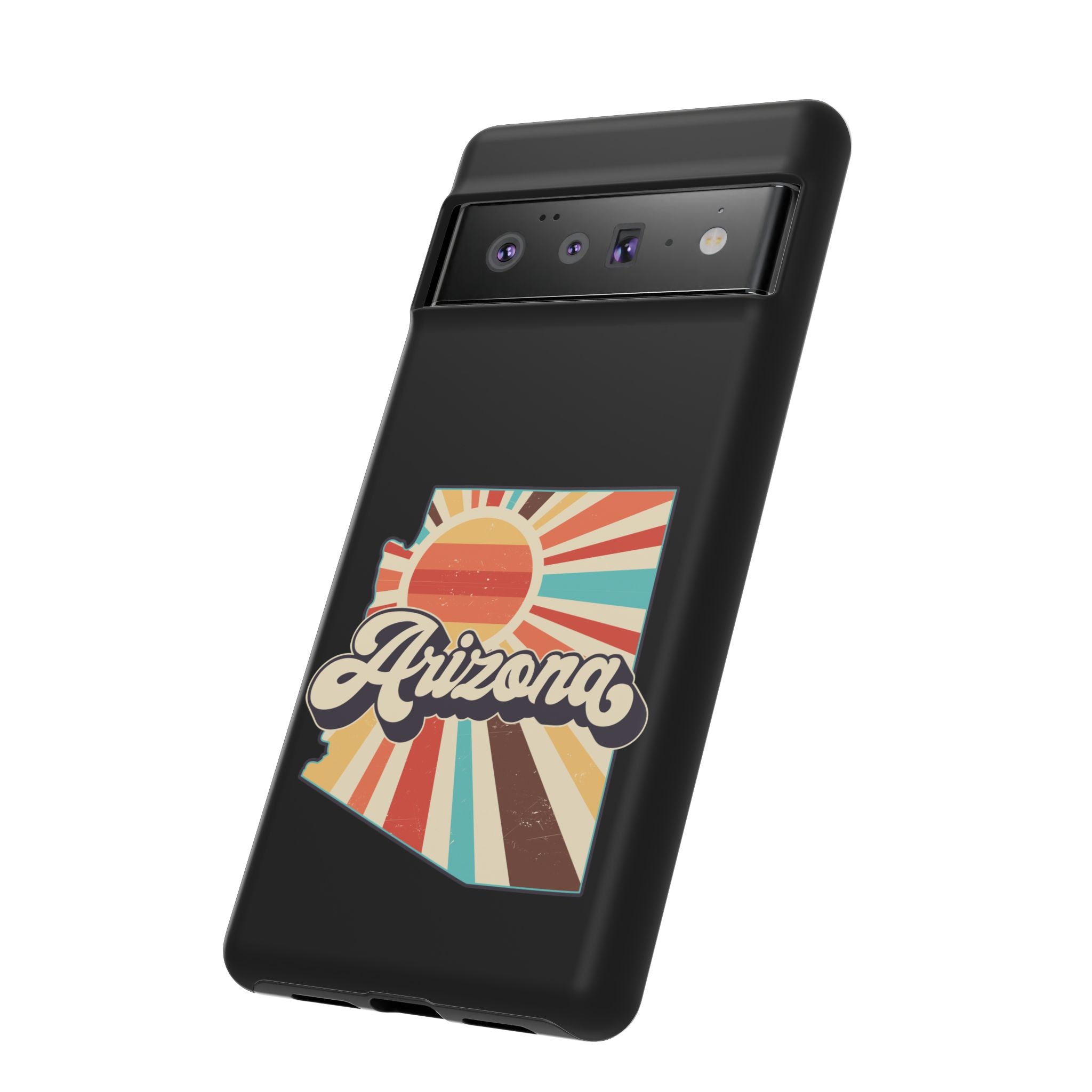 Arizona State Outline Retro Sunset Phone Case | AZ Tough Case