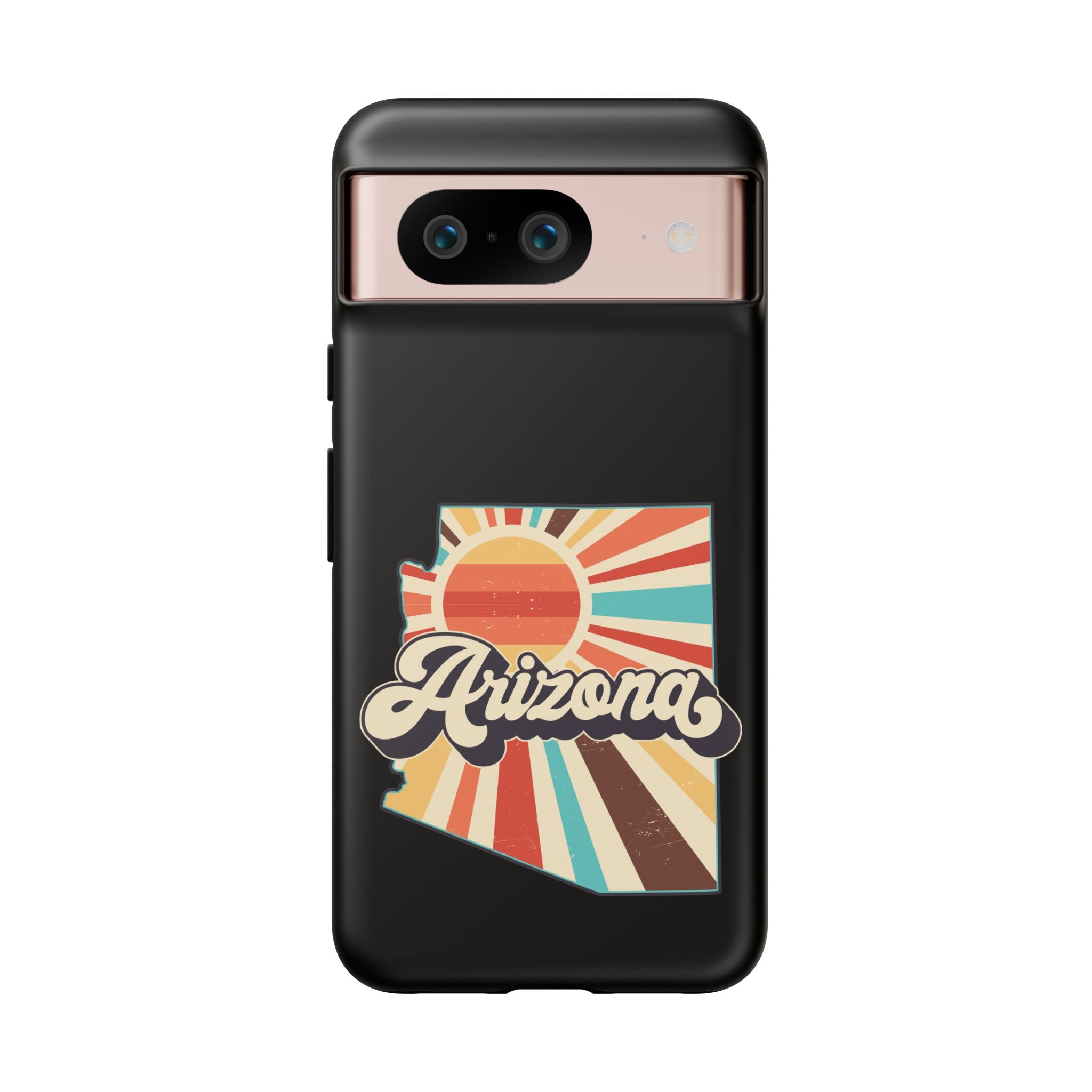 Arizona State Outline Retro Sunset Phone Case | AZ Tough Case