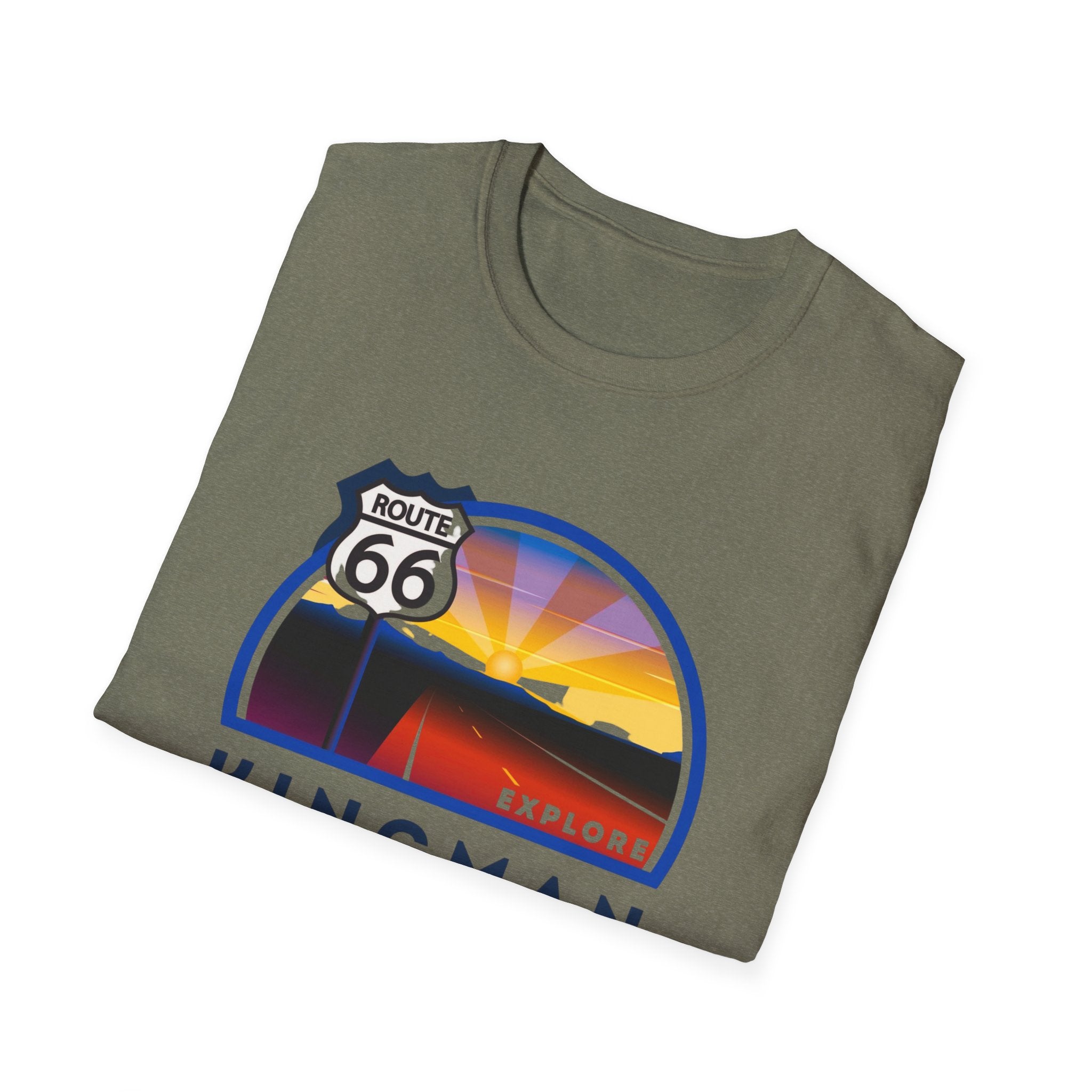 Route 66 Kingman Arizona Mens Womans Softstyle T-Shirt