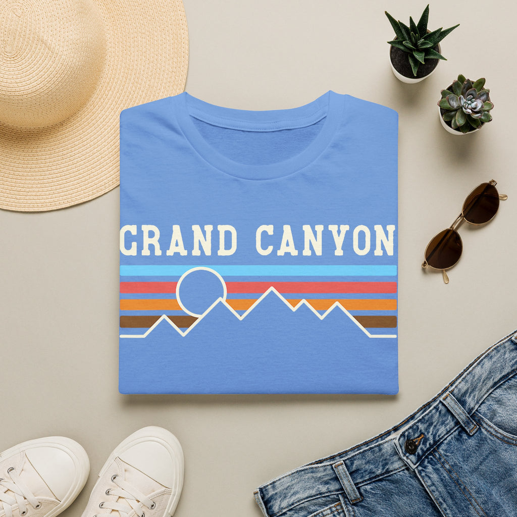 Grand Canyon Retro Sunset T-Shirt | Printed Front and Back National Park Landscape
