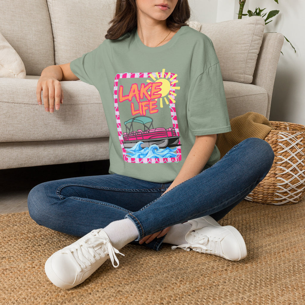 Lake Life Pontoon Boat T-Shirt | Summer Lake Vibes
