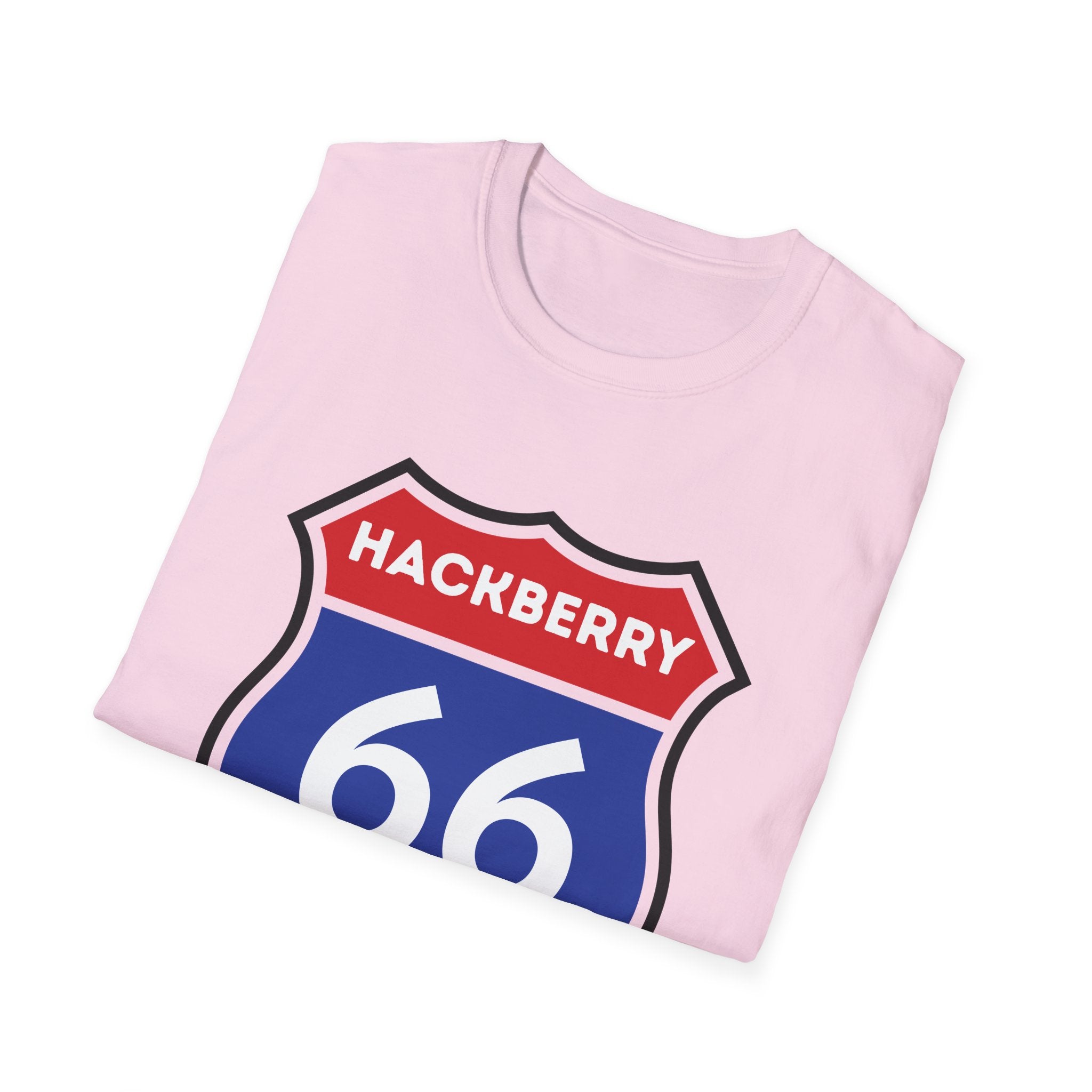 Hackberry 66 Shield T-Shirt | Route 66 Road Sign Tee