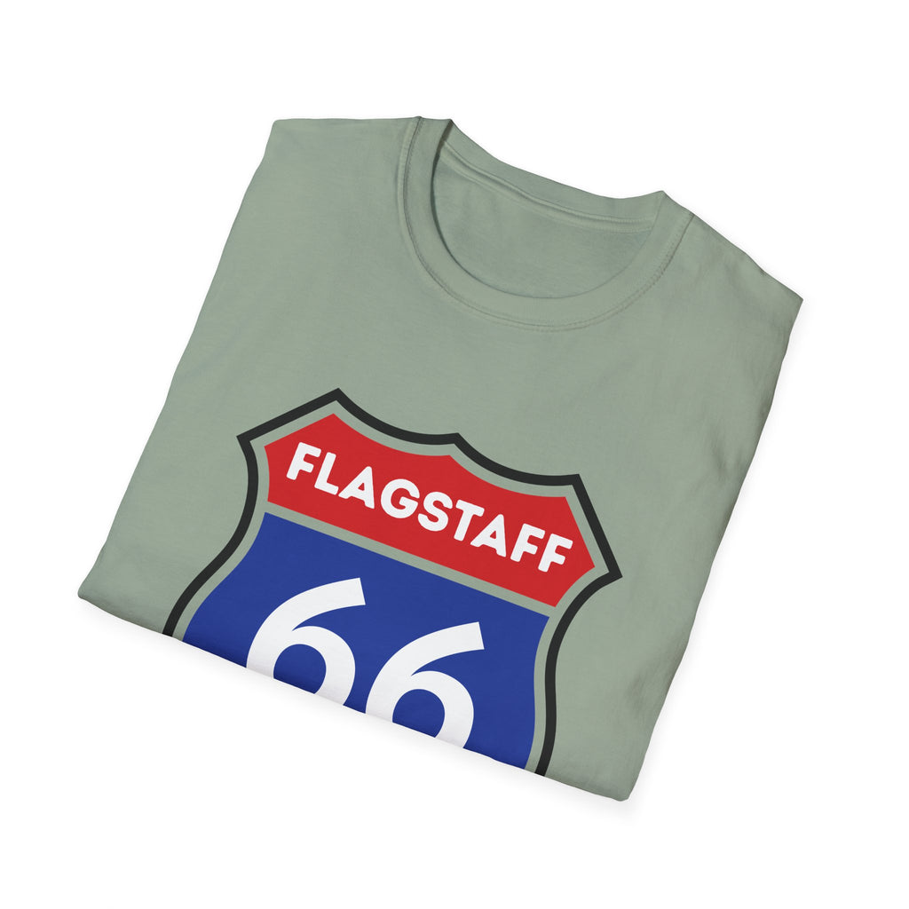 Flagstaff Route 66 Shield T-Shirt | Vintage Highway Sign Tee