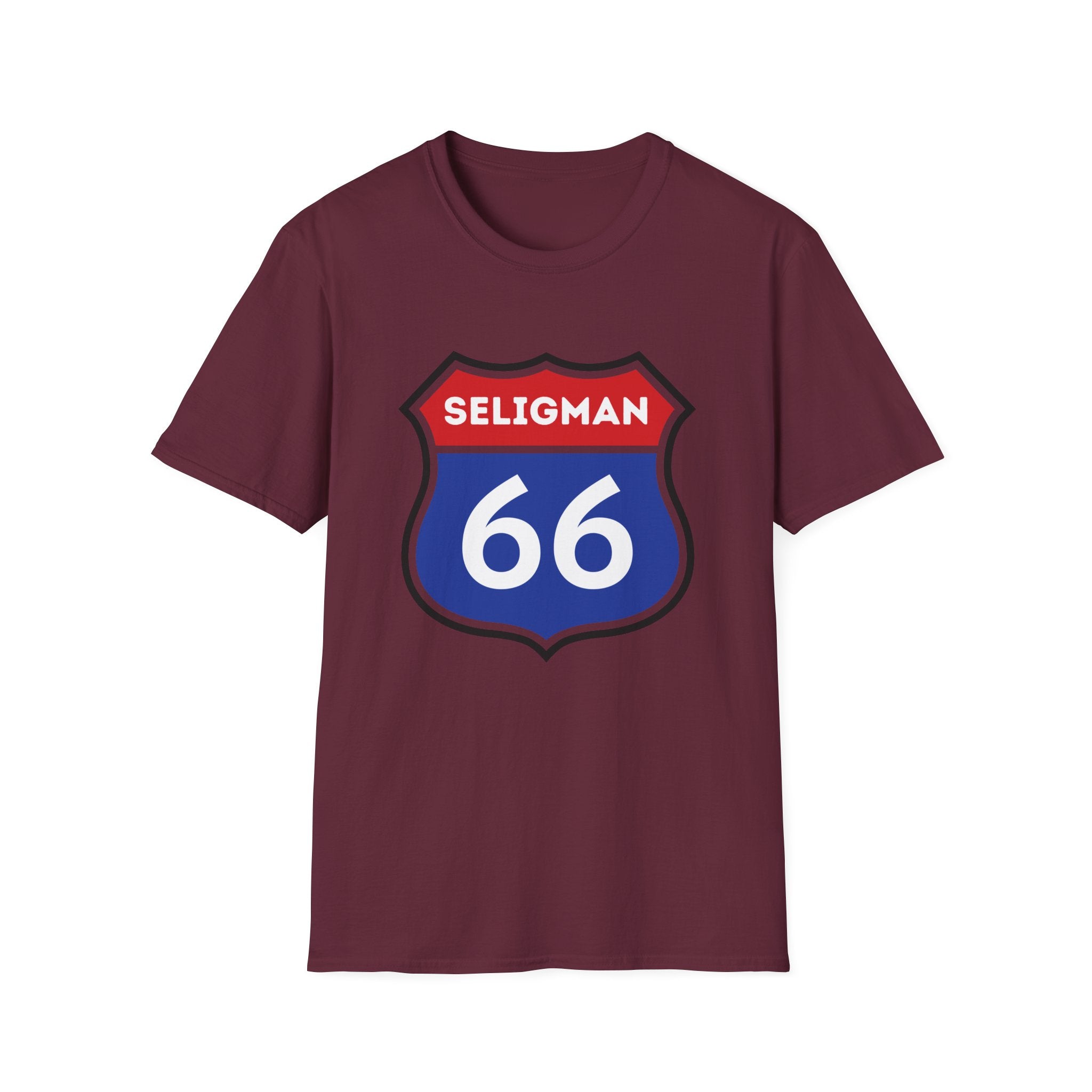 Seligman 66 Shield T-Shirt | Route 66 Roadsign Tee