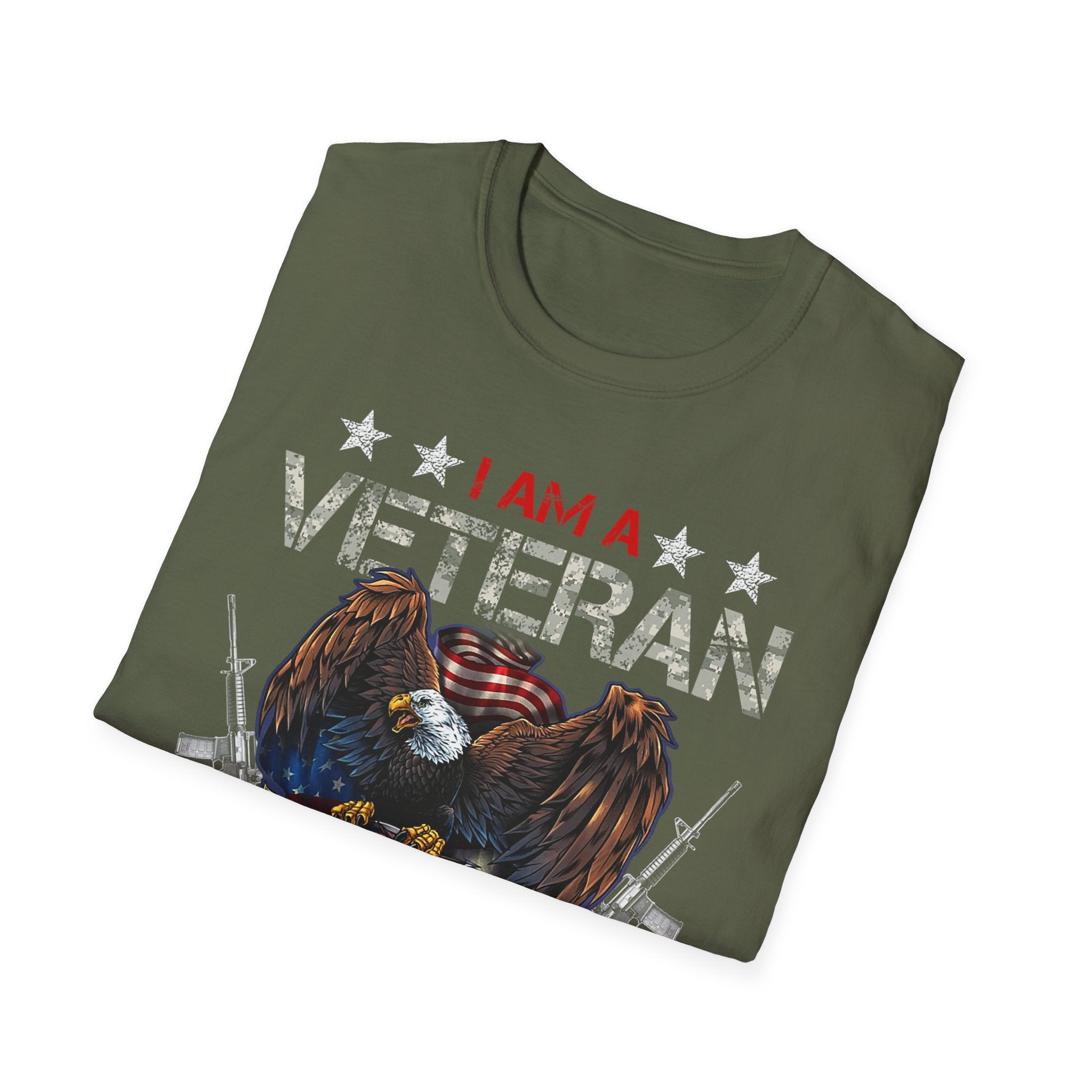 I Am Veteran My Oath Never Expires T-Shirt | Eagle American Flag Military Pride