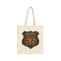 Route 66 Shield Tote Bag | Vintage Retro Road Trip Canvas Tote