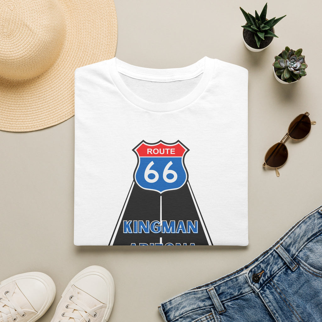 Route 66 Kingman Arizona Mens Womans Softstyle T-Shirt, Vintage Road Trip Shirt, Retro Travel Tee, Men's Women's Graphic Top, Gift for Travelers