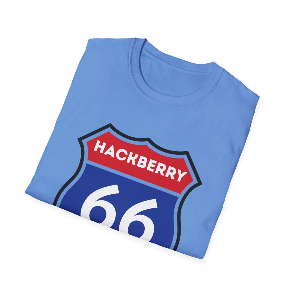 Hackberry 66 Shield T-Shirt | Route 66 Road Sign Tee