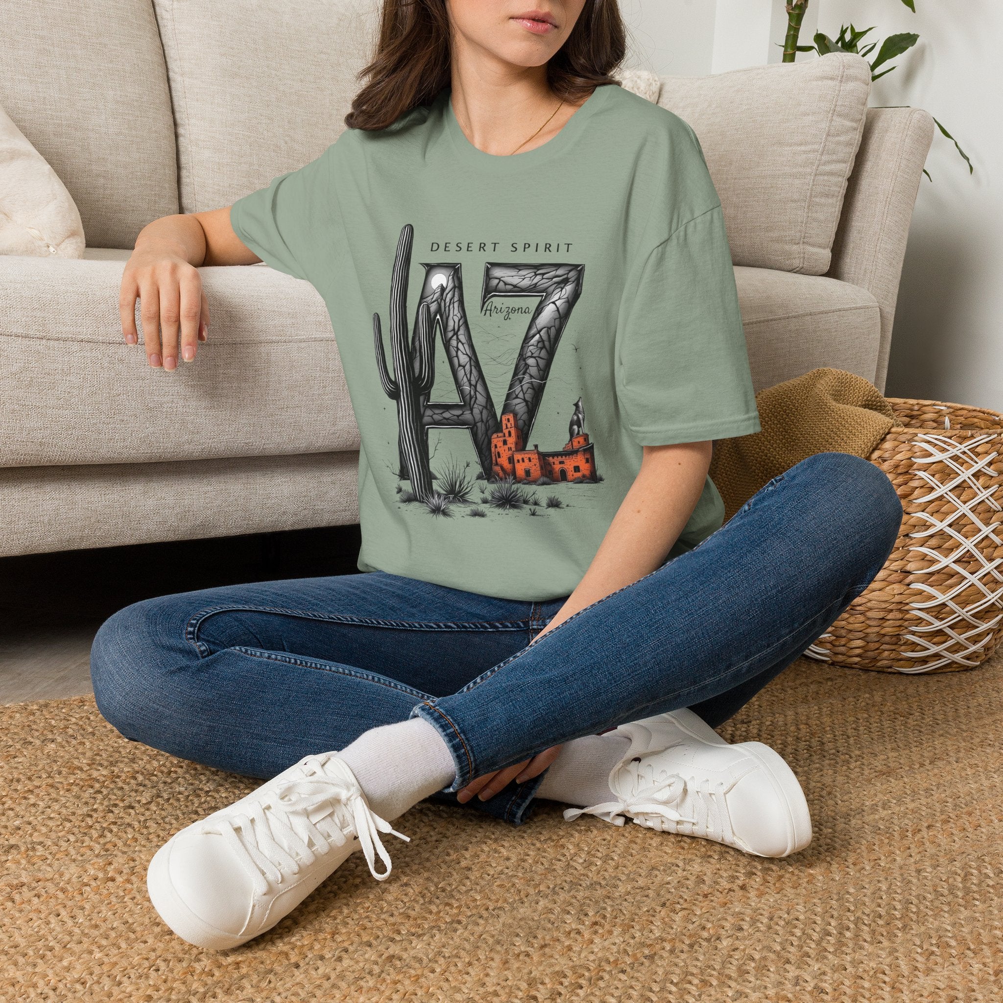 Arizona Desert Spirit T-Shirt | AZ Cactus Southwest Illustration
