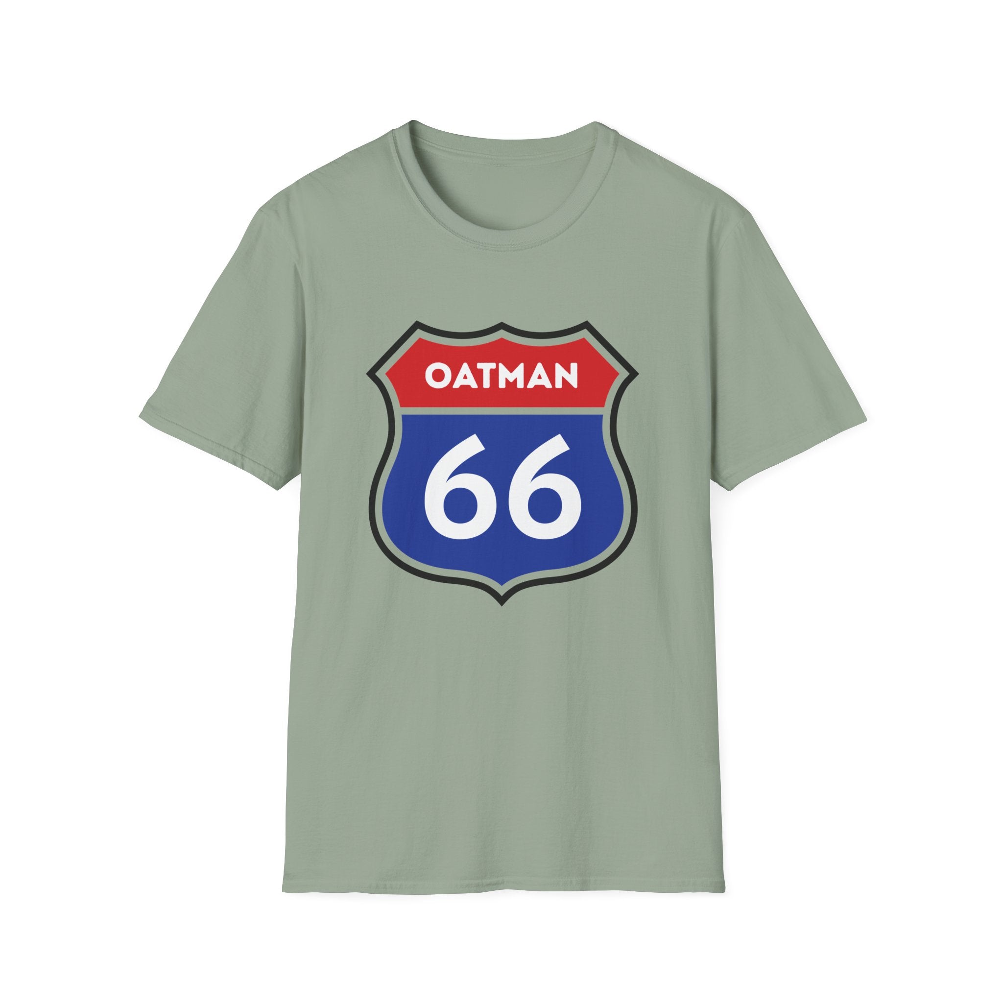 Oatman 66 Shield T-Shirt | Route 66 Roadtrip Sign Tee