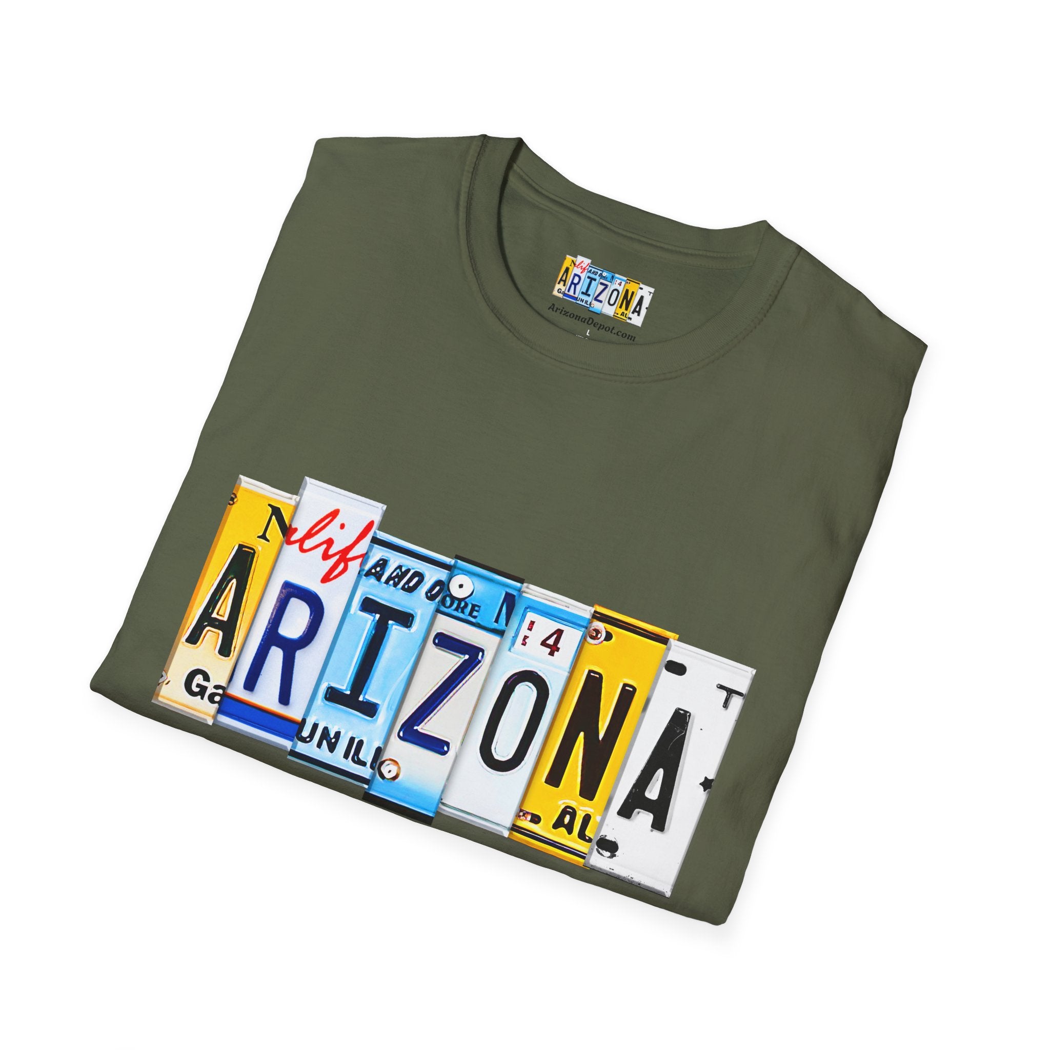 Arizona License Plate Collage T-Shirt | State Graphic Tee