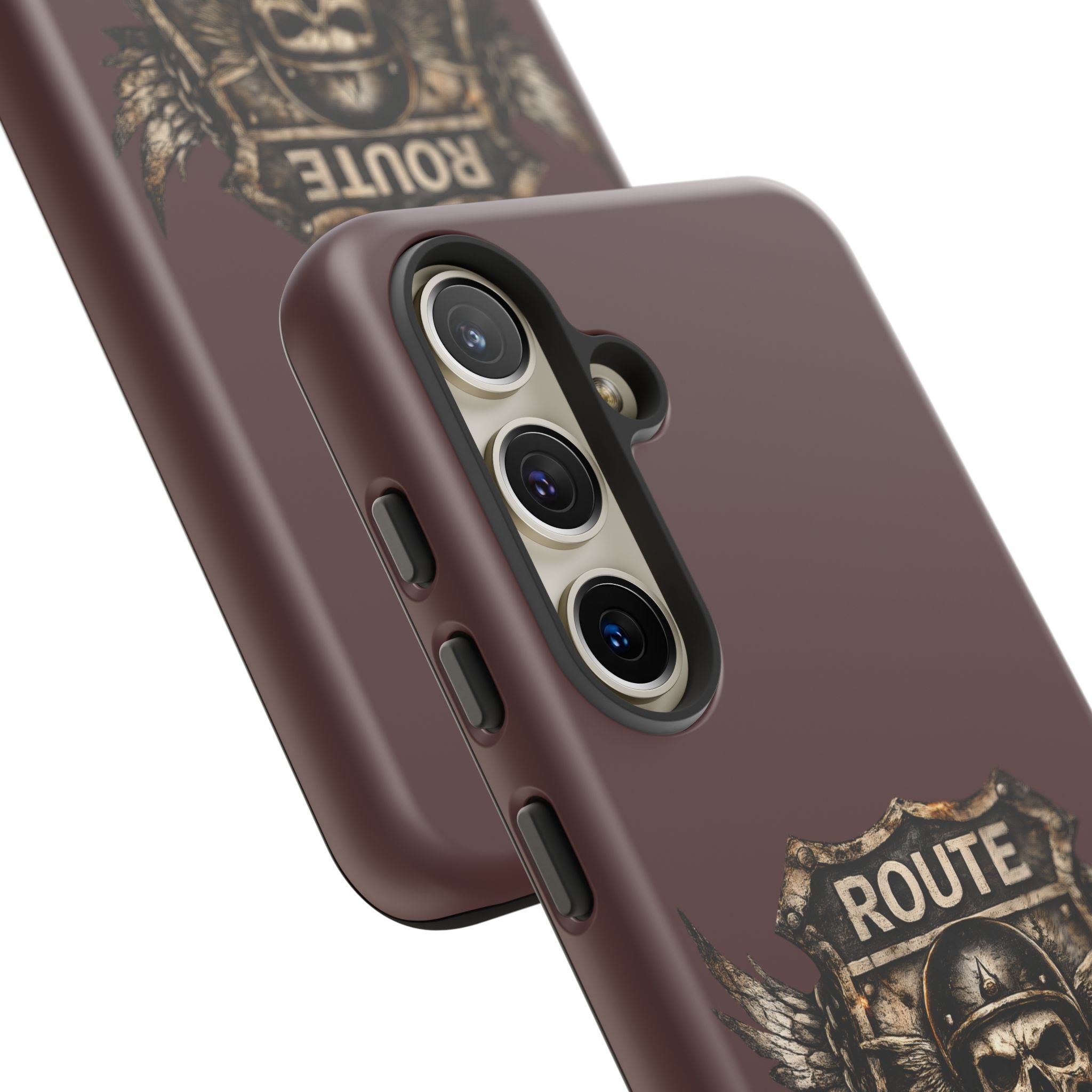 Route 66 Skull Helmet phone case | Motorcycle emblem, Ride the Legend