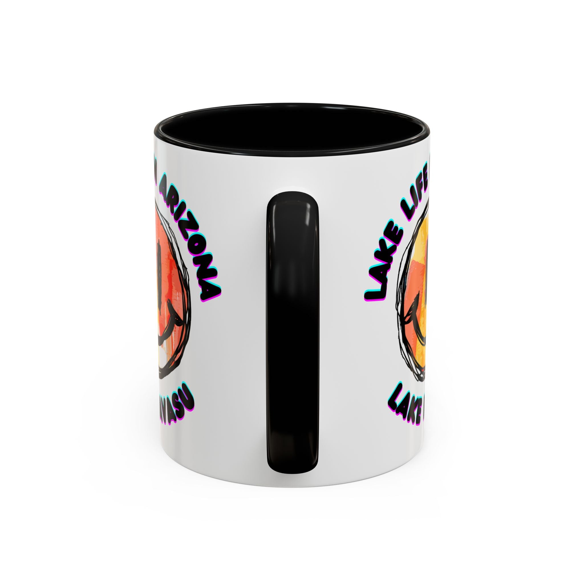 Lake Life in Arizona Smiley Mug | Lake Havasu Accent Coffee Mug