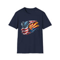 Arizona Flag with American Flag T-Shirt | Patriotic State Pride Tee