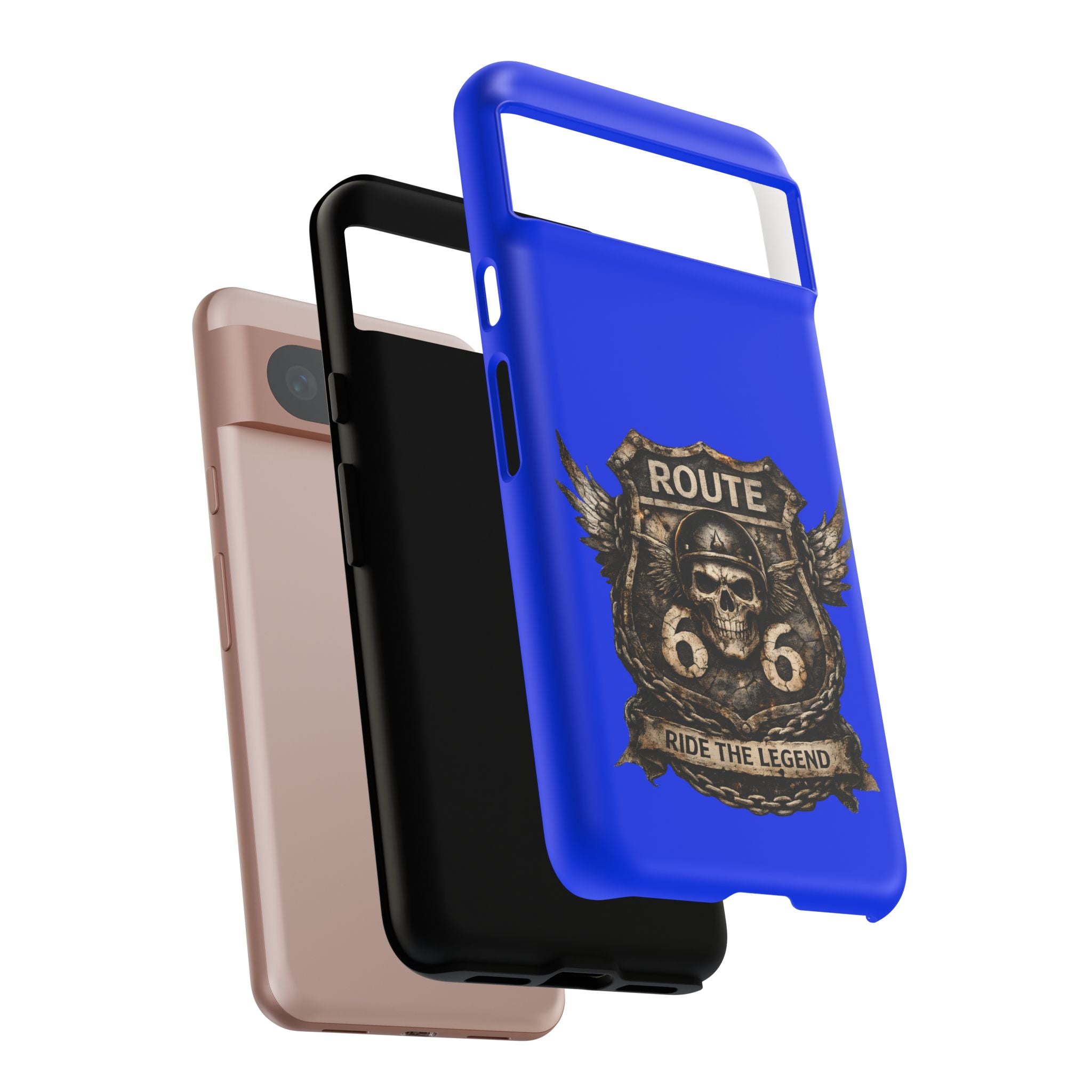Route 66 Skull Helmet phone case | Motorcycle emblem, Ride the Legend