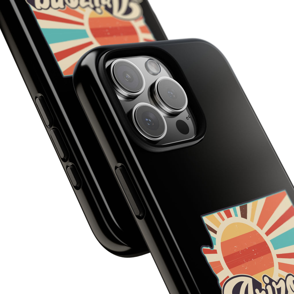 Arizona State Outline Retro Sunset Phone Case | AZ Tough Case