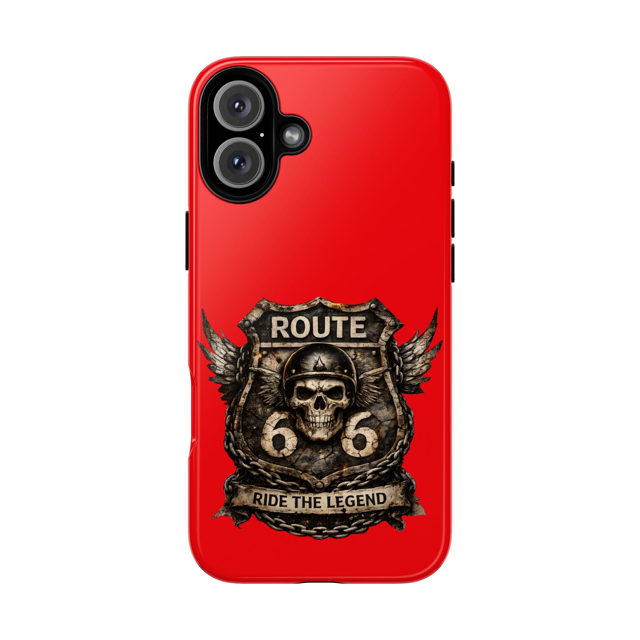 Route 66 Skull Helmet phone case | Motorcycle emblem, Ride the Legend