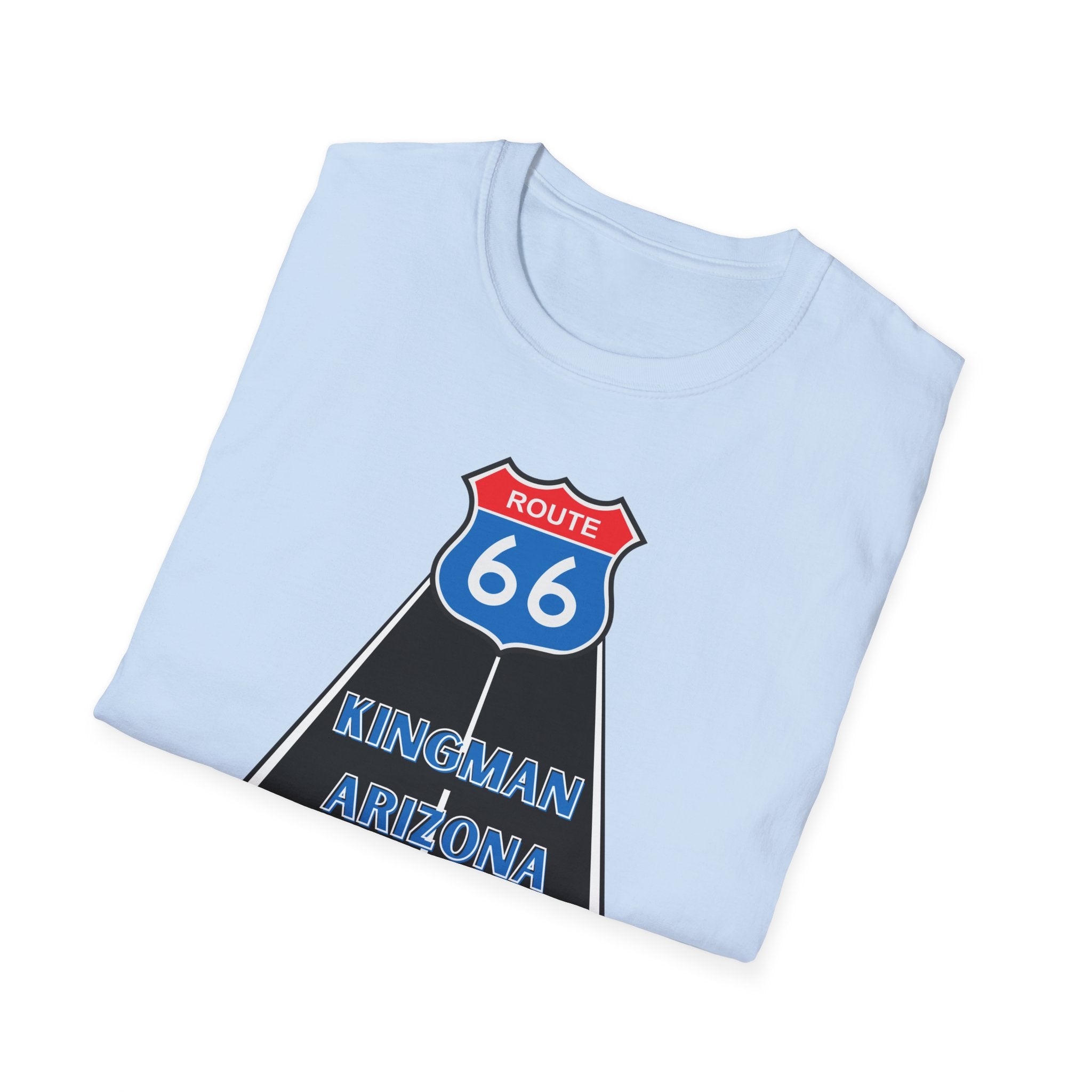 Route 66 Kingman Arizona Men's Woman's Softstyle T-Shirt