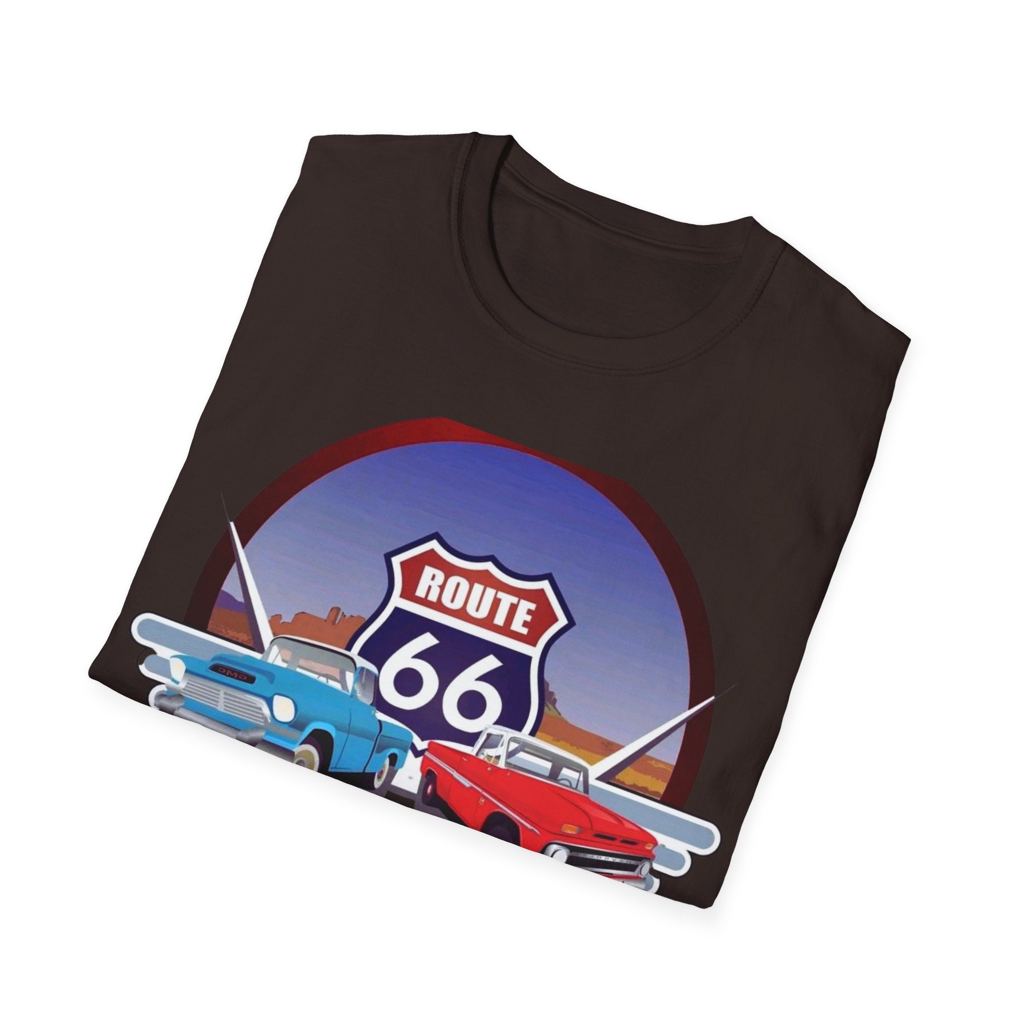 Route 66 Kingman Arizona Softstyle T-Shirt, Vintage Tee, Retro Shirt, Unisex Top, Gift for Travelers