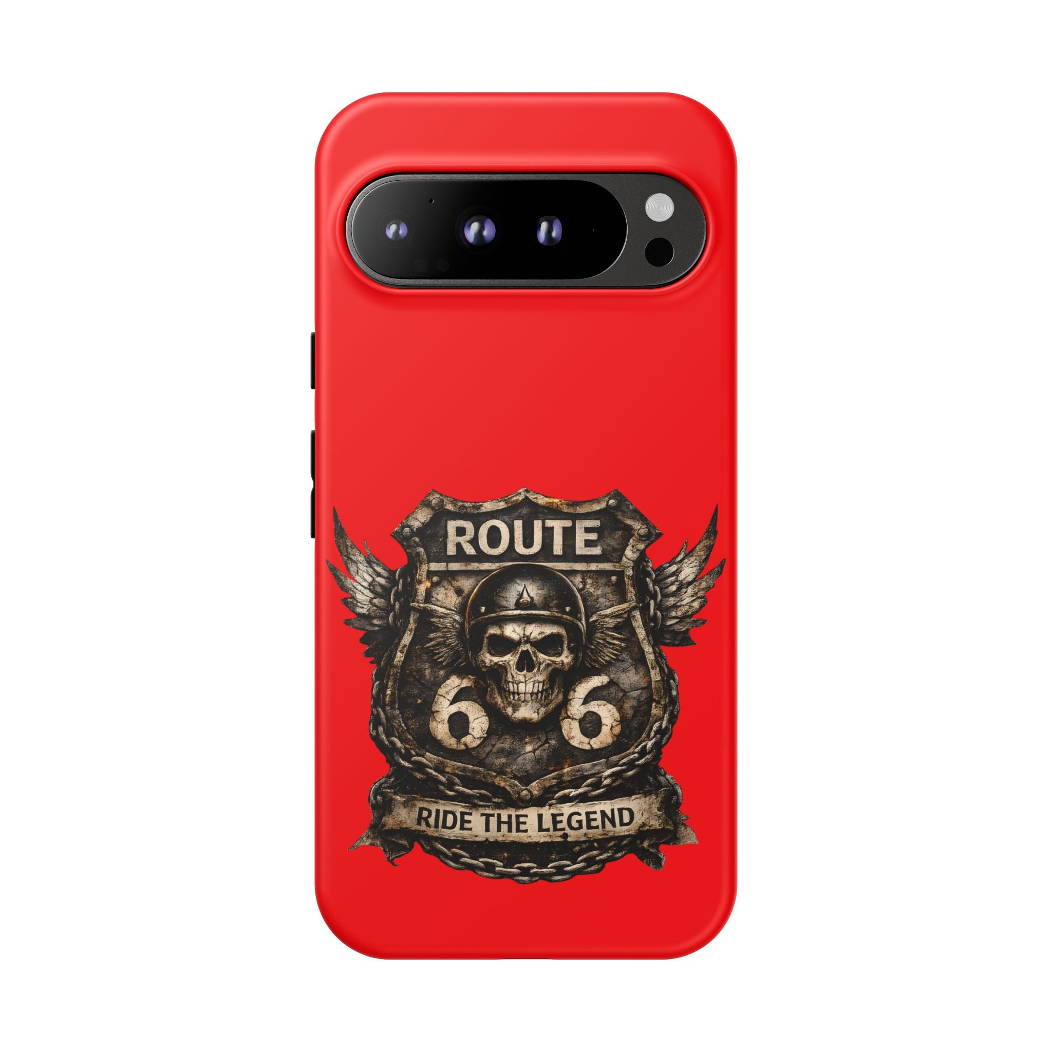 Route 66 Skull Helmet phone case | Motorcycle emblem, Ride the Legend