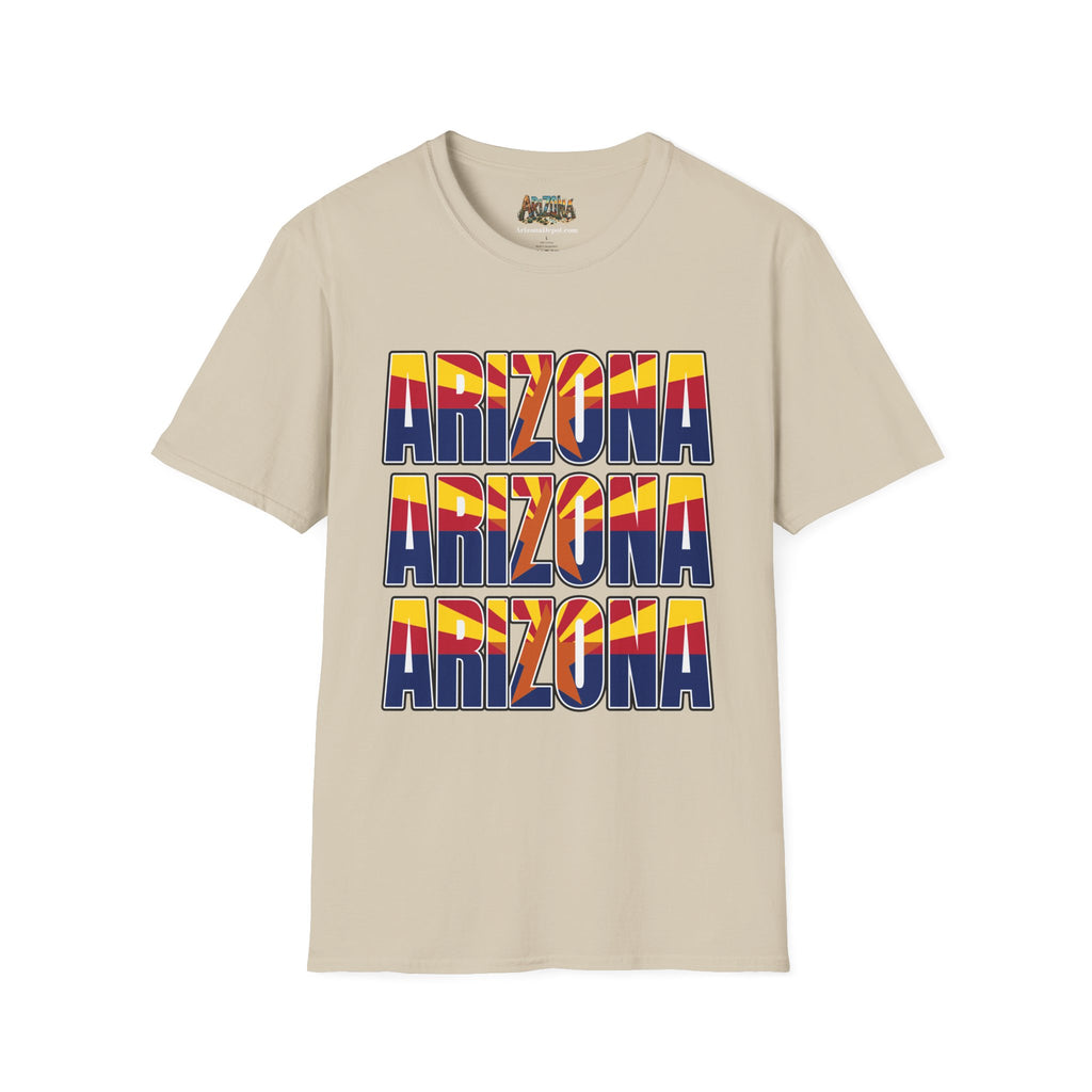 Arizona Retro Logo T‑Shirt — Vintage Sunset State Pride Tee