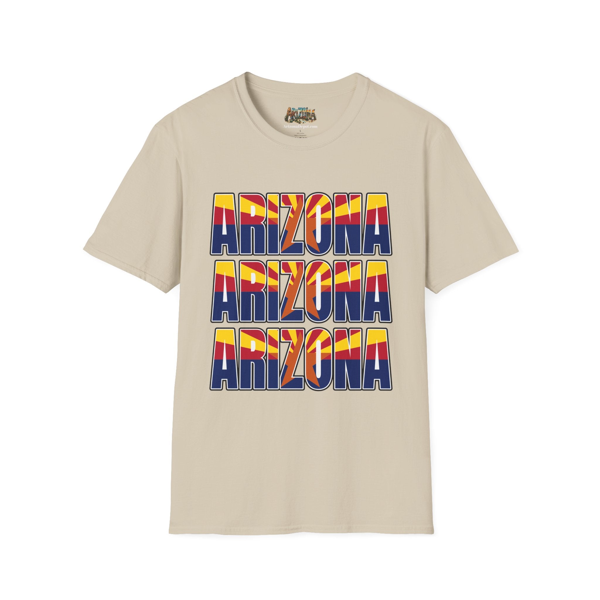 Arizona Retro Logo T‑Shirt — Vintage Sunset State Pride Tee