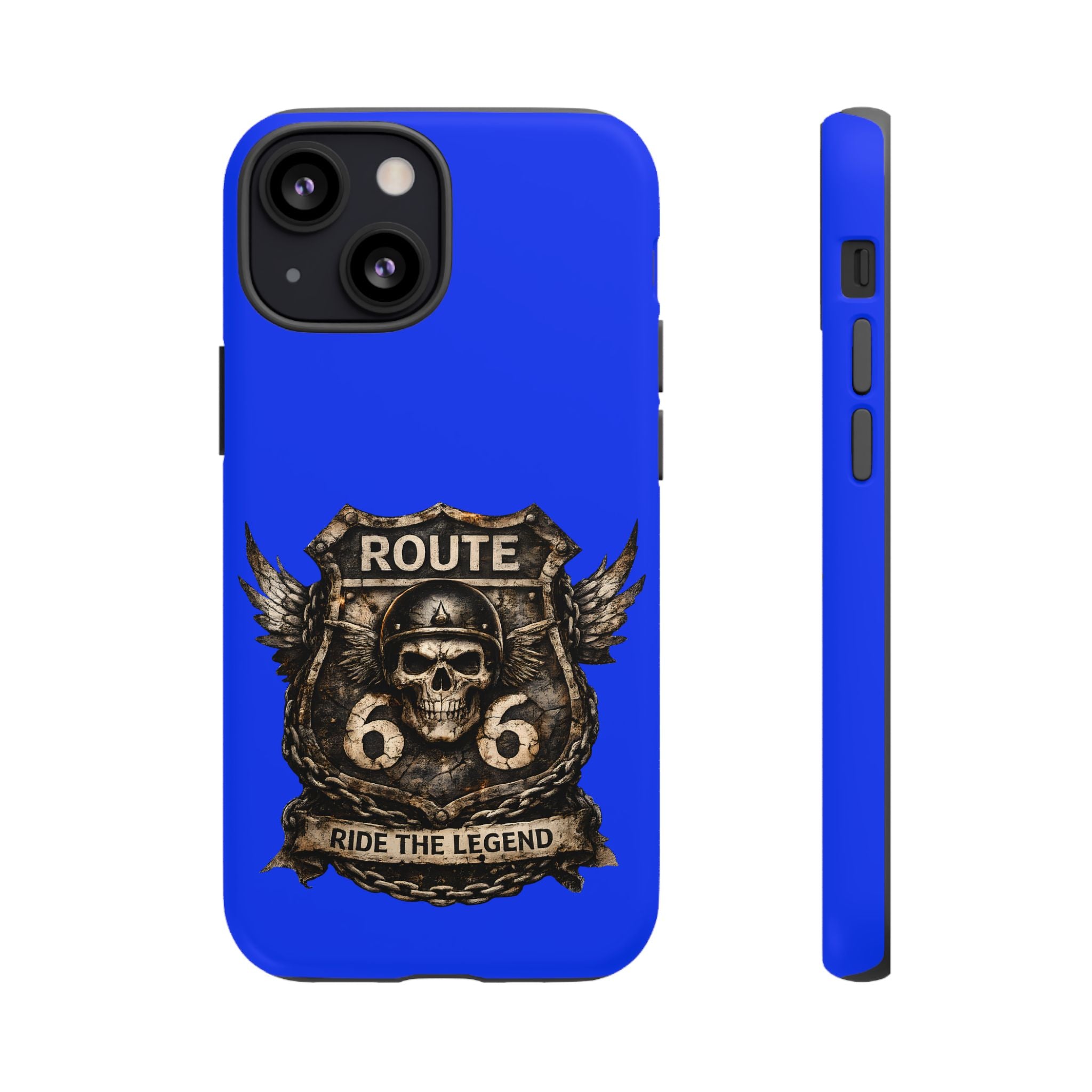 Route 66 Skull Helmet phone case | Motorcycle emblem, Ride the Legend