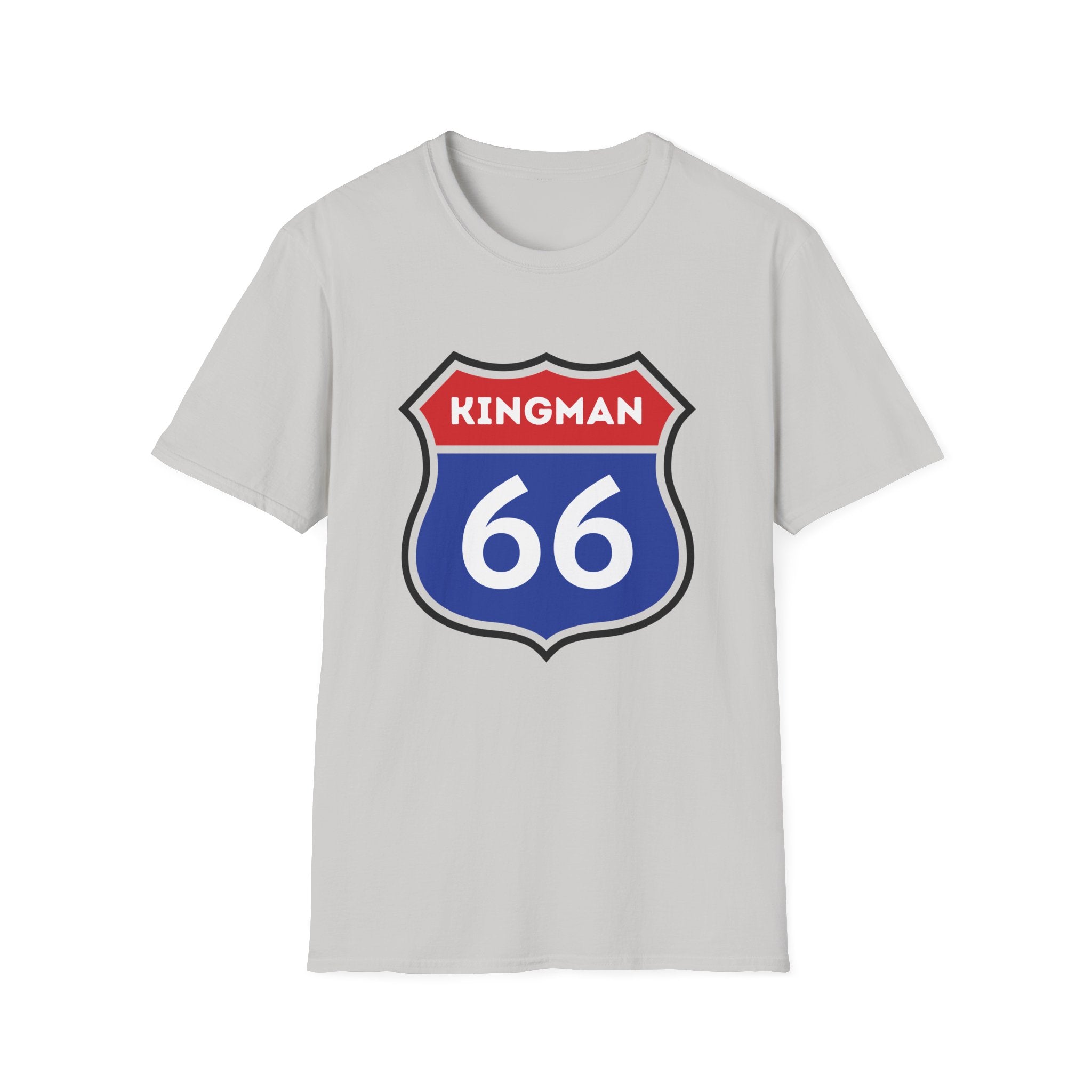 Kingman 66 Shield T-Shirt | Route 66 Road Sign Tee