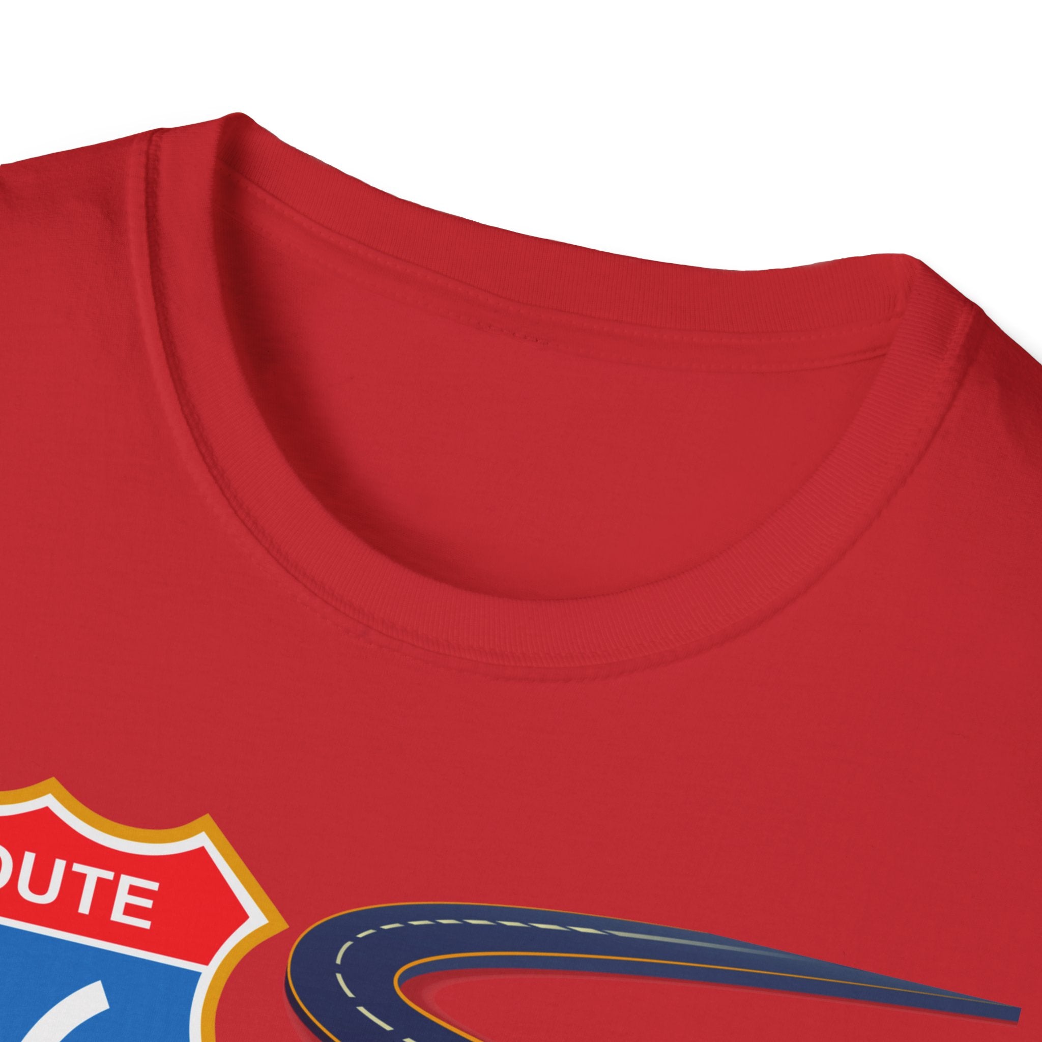 Route 66 Mens and Womans Softstyle T-Shirt, Retro Road Trip Tee, Vintage Highway Shirt, Travel Adventure Top, Unisex Graphic Tee