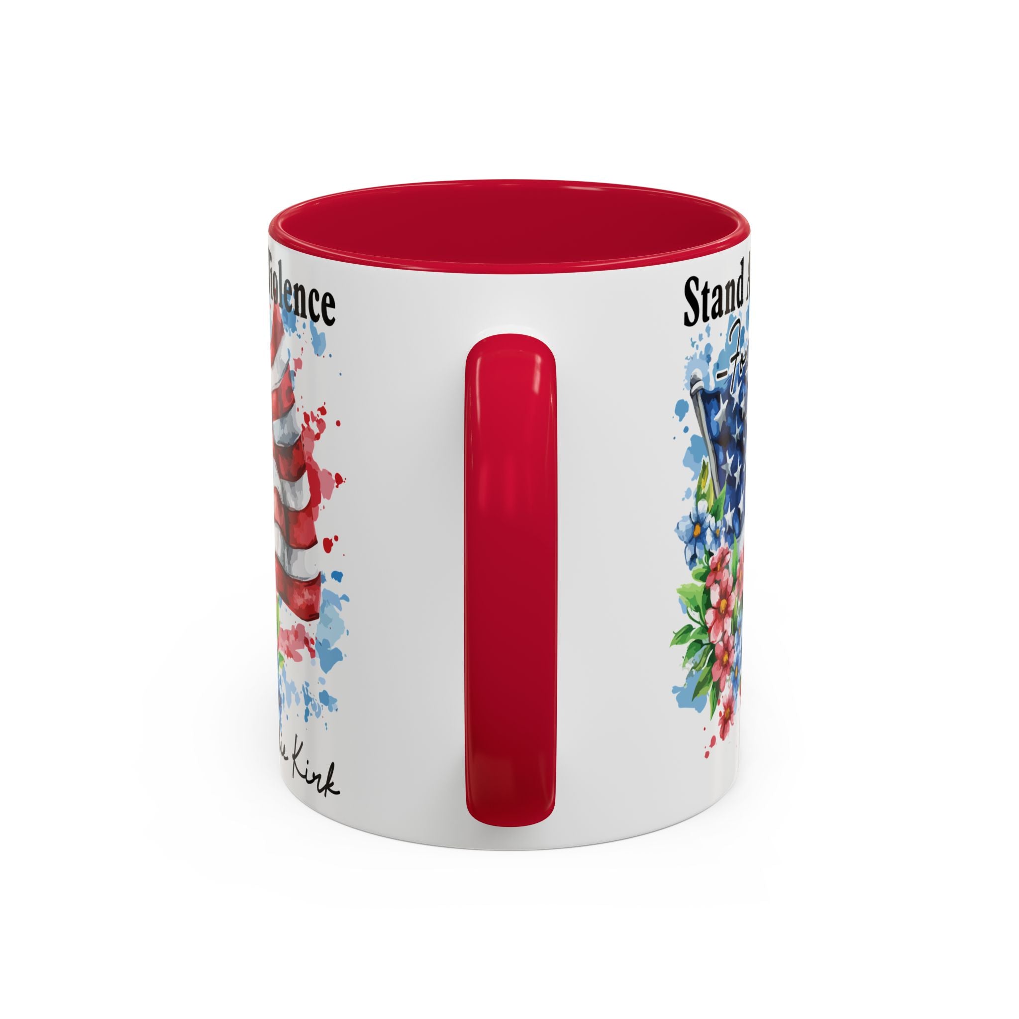 Charlie Kirk Patriotic Coffee Mugs for Inspiration, Stand Against Violence, Colorful Mugs, Gift for Activists, Tea Lovers, 4th of July