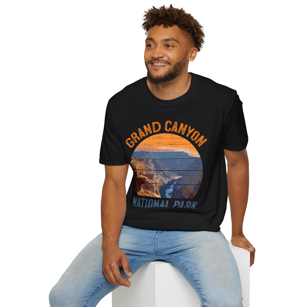 Grand Canyon National Park T-Shirt | Vintage Sunset Landscape