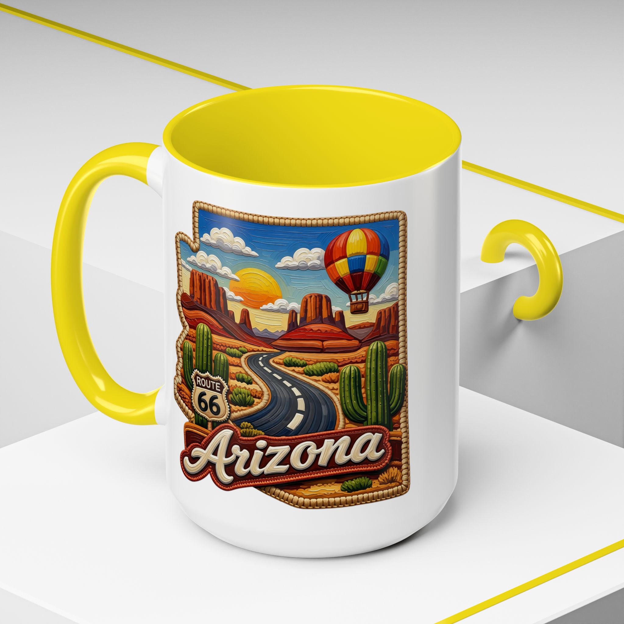 Arizona Route 66 Desert Scenic Mug | Accent Coffee Mug
