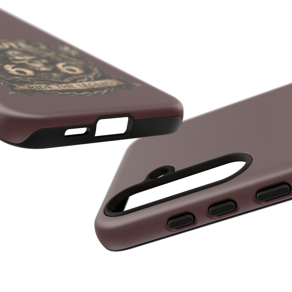 Route 66 Skull Helmet phone case | Motorcycle emblem, Ride the Legend