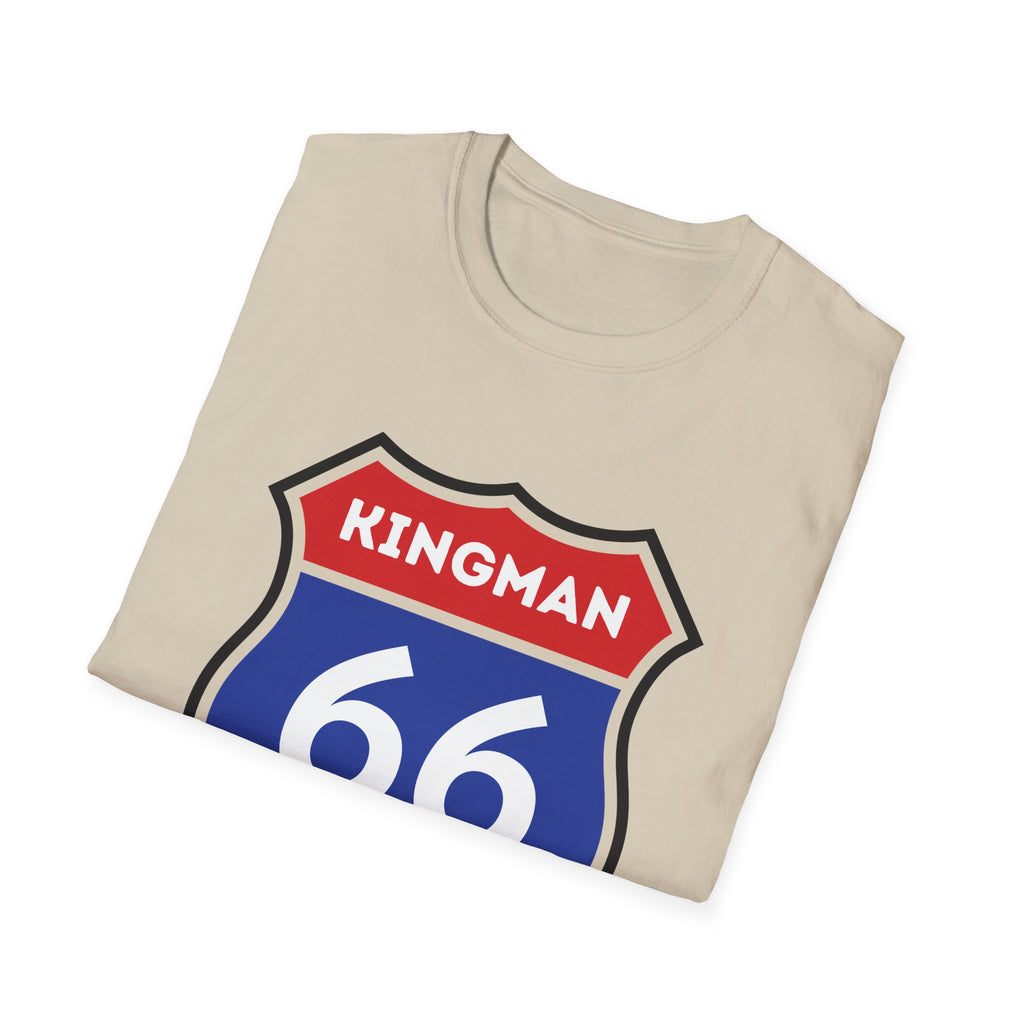 Kingman 66 Shield T-Shirt | Route 66 Road Sign Tee