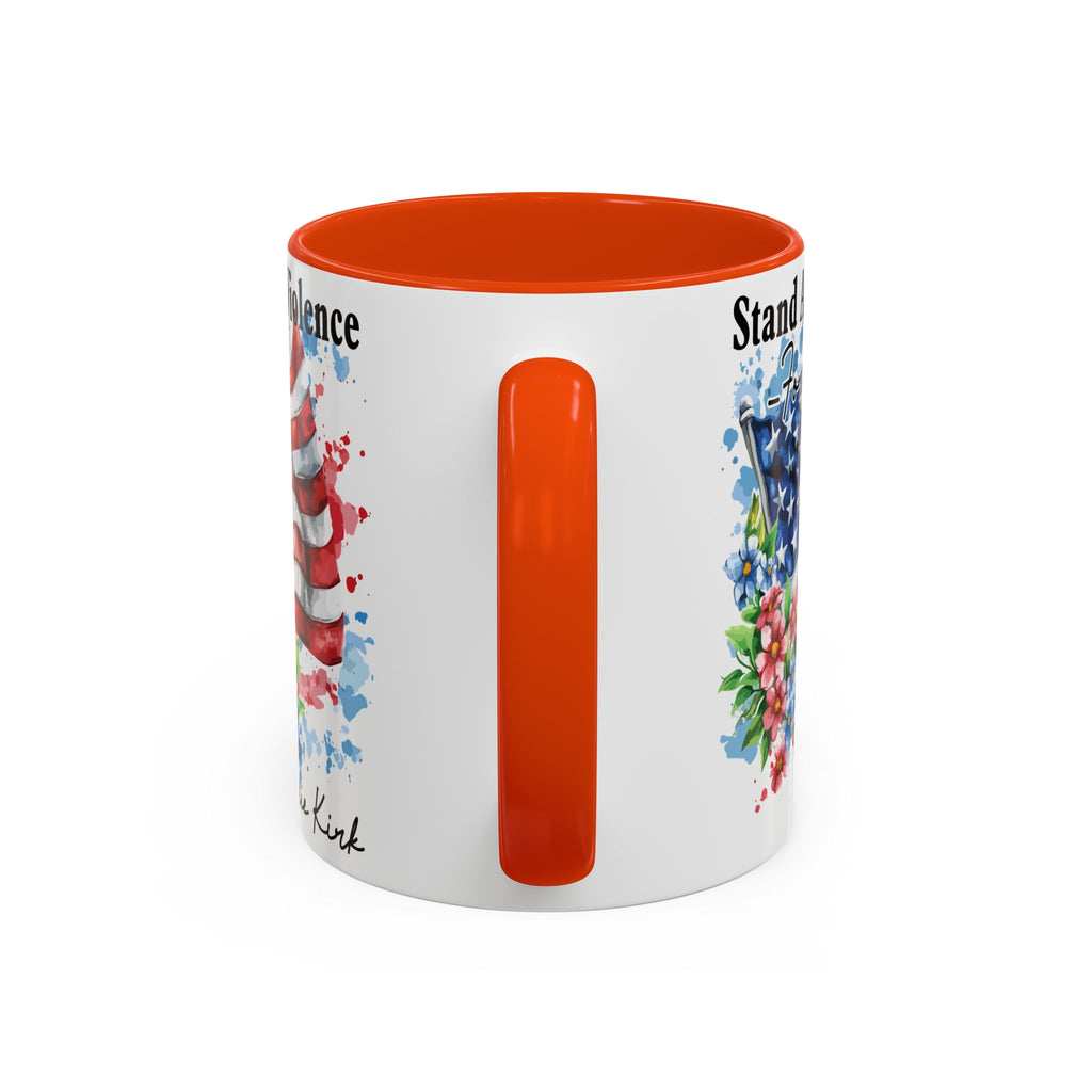 Charlie Kirk Patriotic Coffee Mugs for Inspiration, Stand Against Violence, Colorful Mugs, Gift for Activists, Tea Lovers, 4th of July