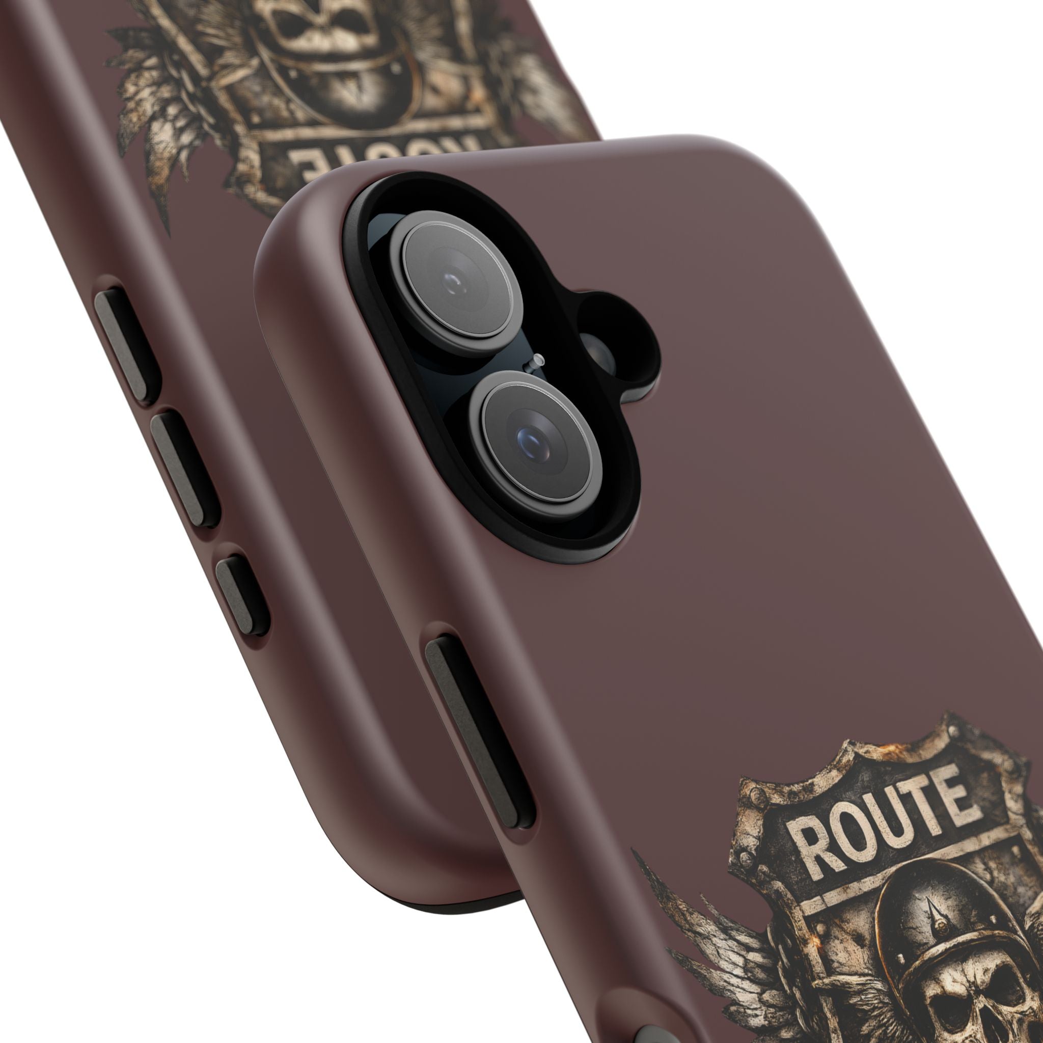 Route 66 Skull Helmet phone case | Motorcycle emblem, Ride the Legend