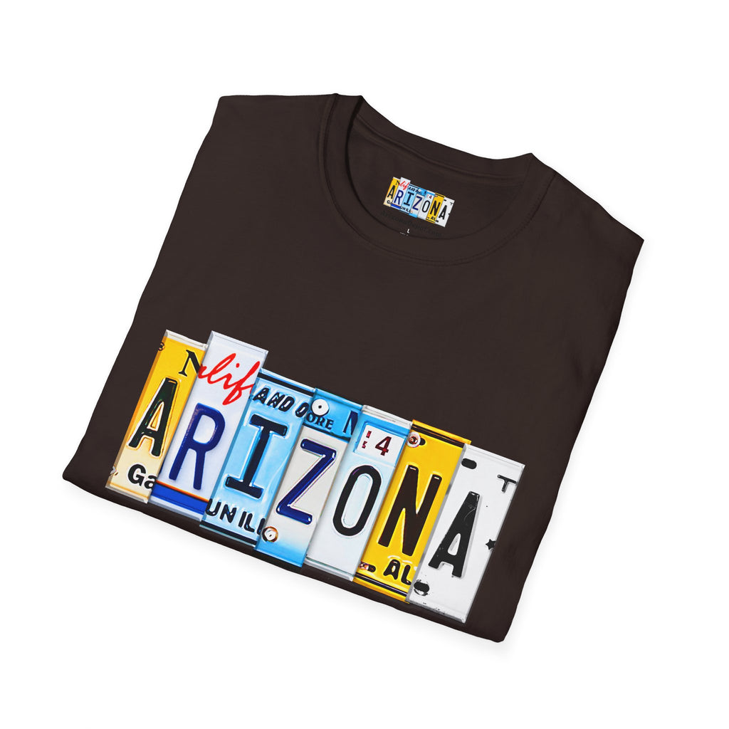 Arizona License Plate Collage T-Shirt | State Graphic Tee