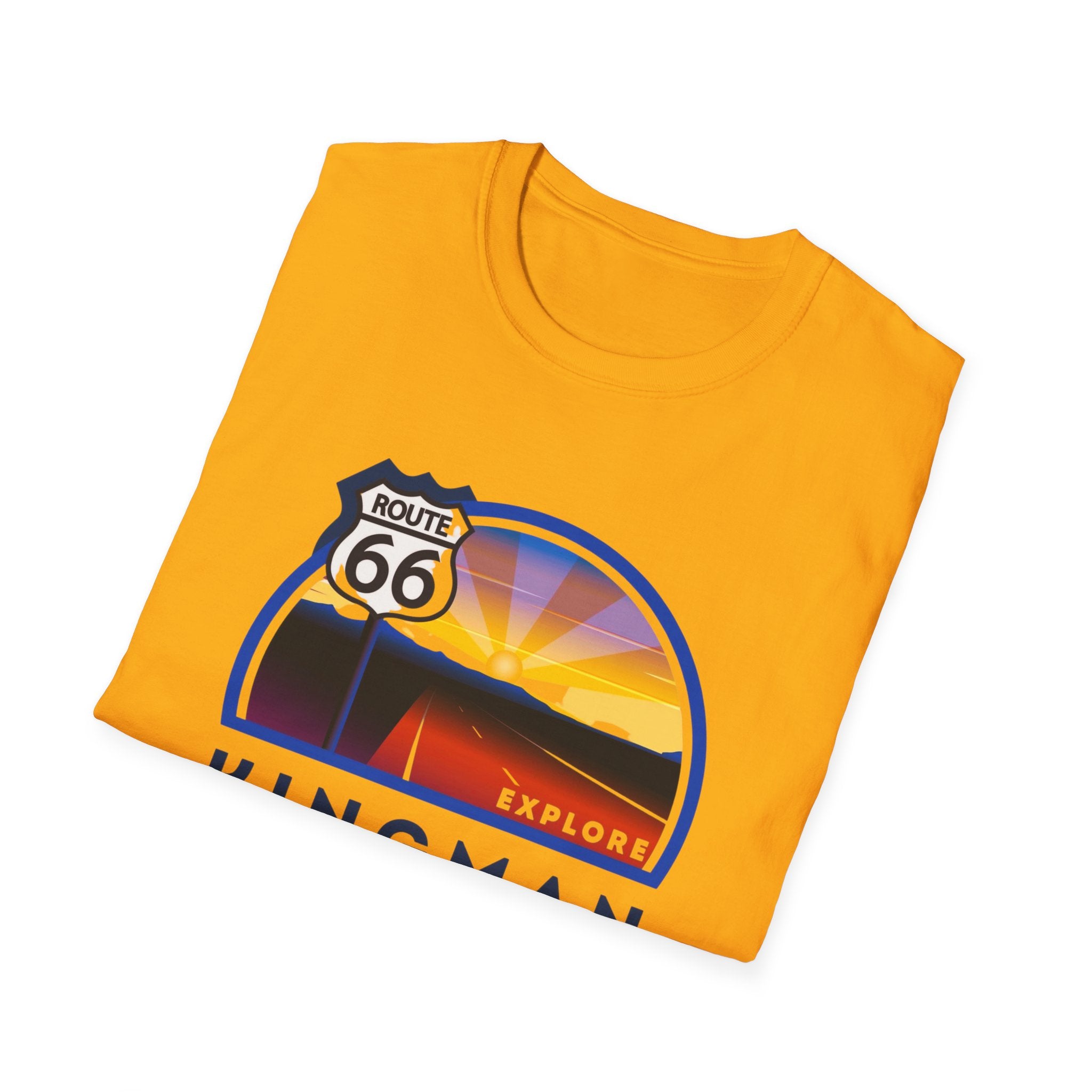 Route 66 Kingman Arizona Mens Womans Softstyle T-Shirt