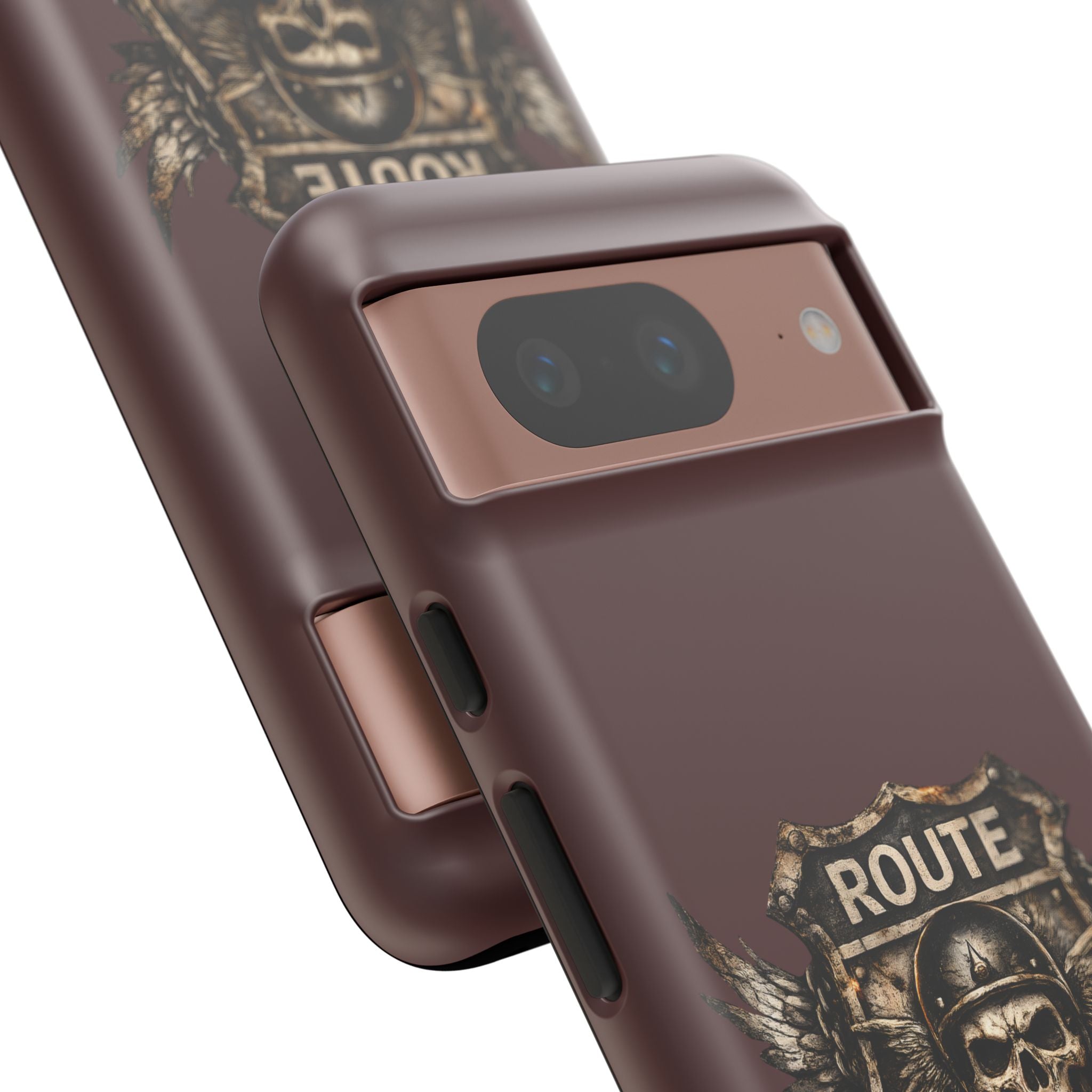 Route 66 Skull Helmet phone case | Motorcycle emblem, Ride the Legend